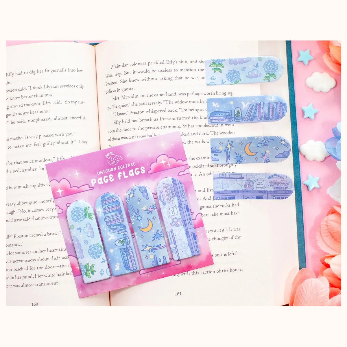 Page Flags (blue) | Book Annotation Tabs, Sticky Note Tabs view 5