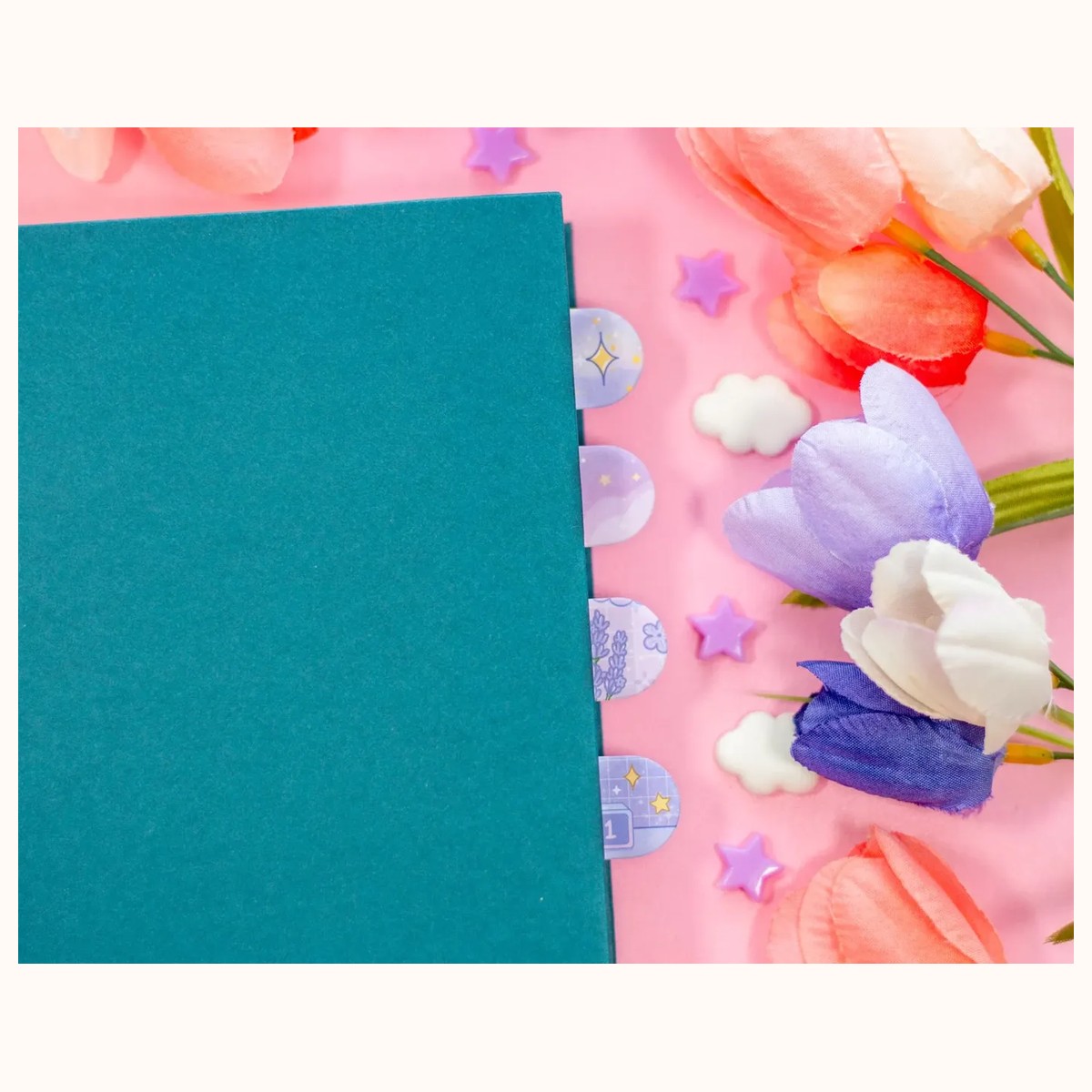 Page Flags (purple) | Book Annotation Tabs, Sticky Note Tabs view 5