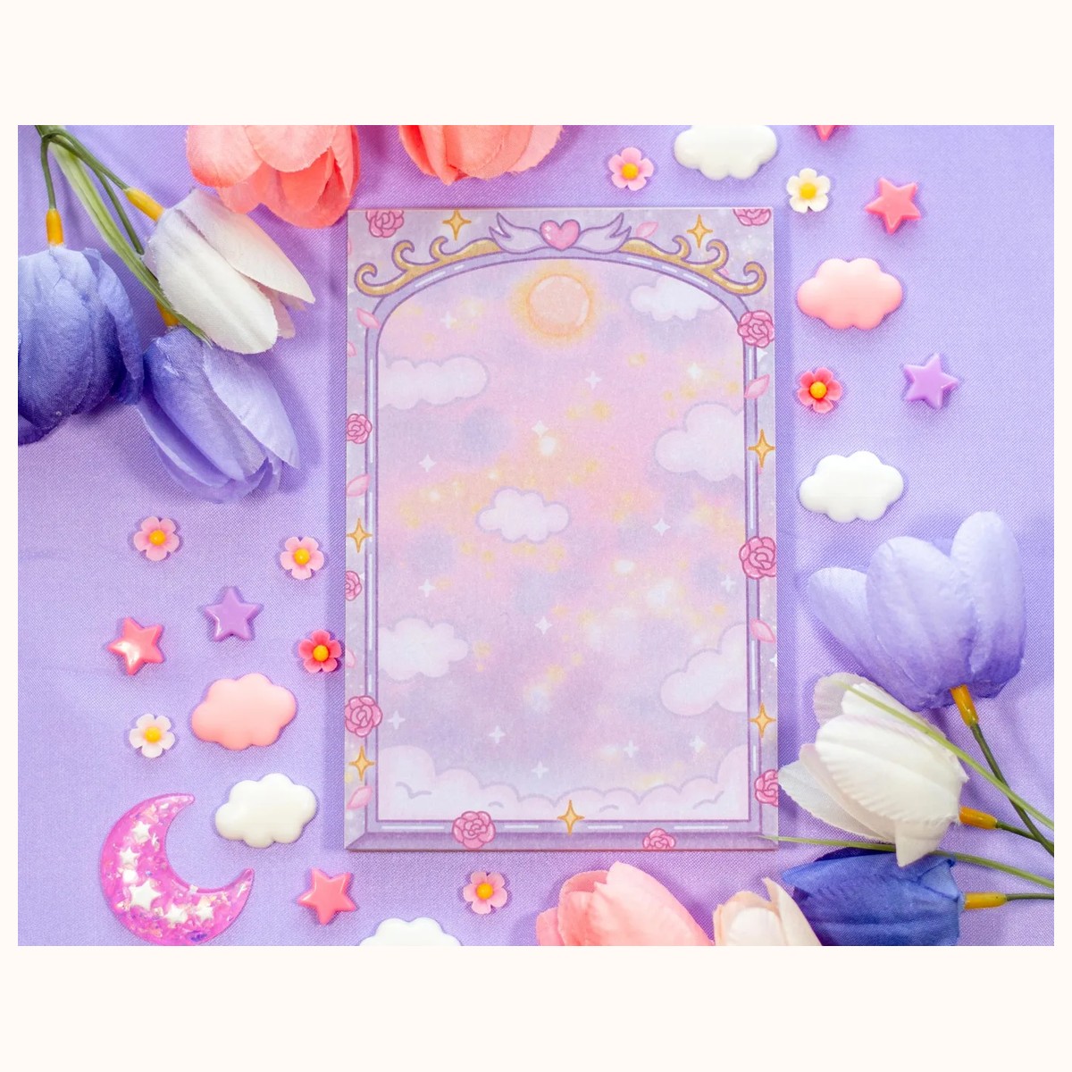 Pastel Academia Notepad | Dreamy Kawaii Aesthetic Cute Stationery Gifts, notepads from Farouk Book Store