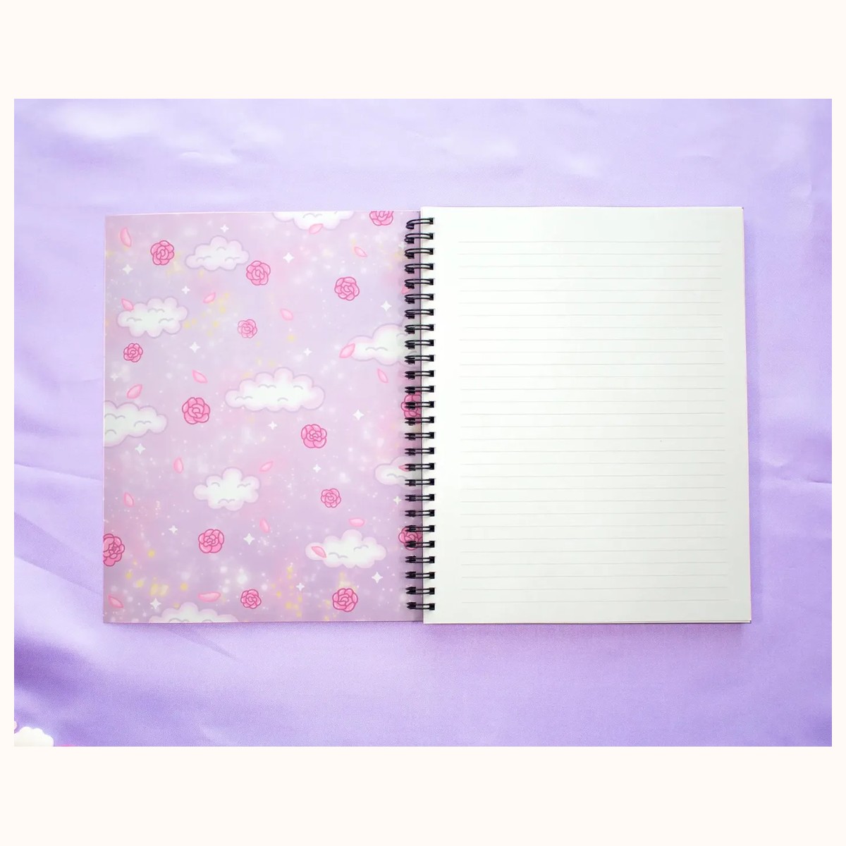 Pastel Academia Spiral Lined Notebook (7x9") view 2