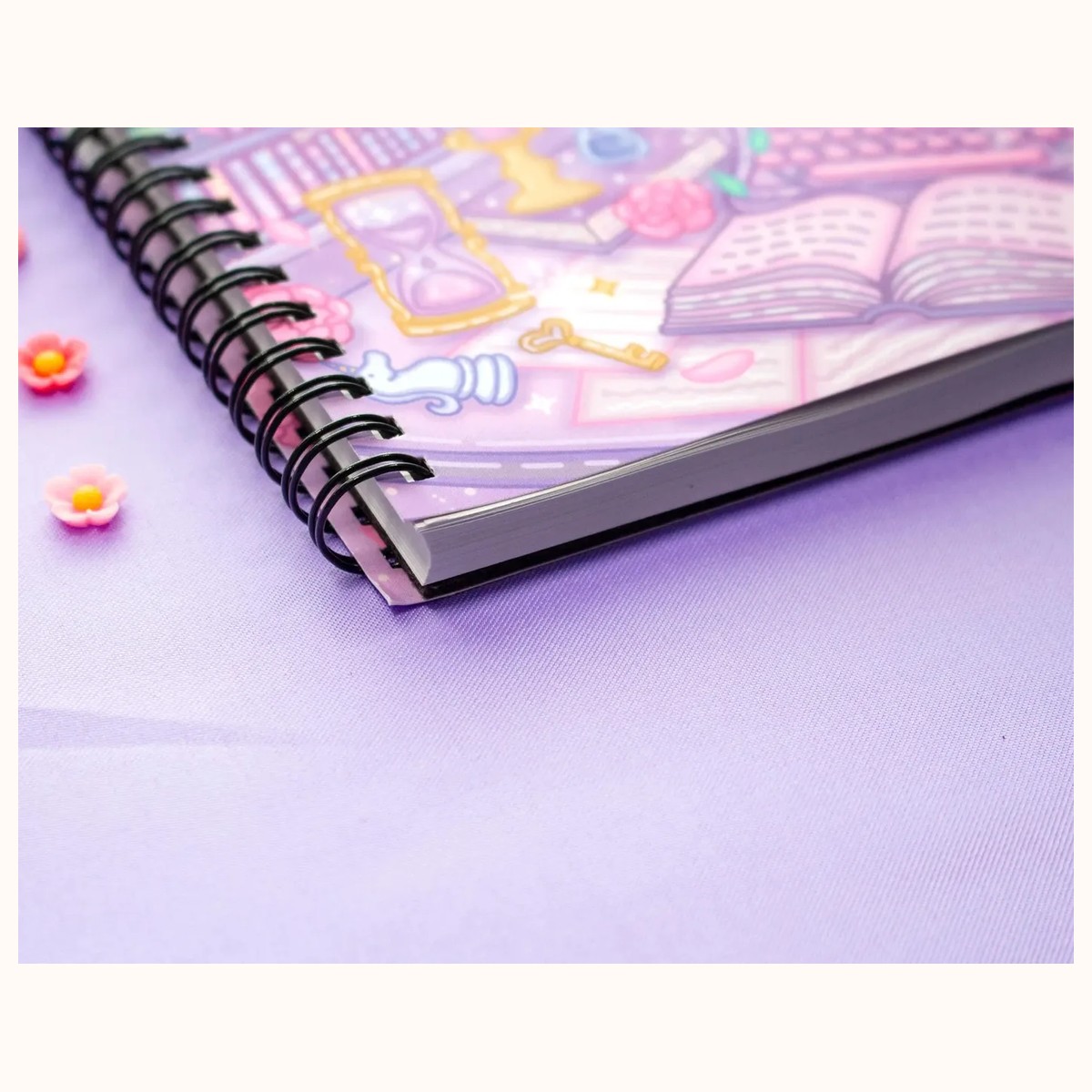 Pastel Academia Spiral Lined Notebook (7x9") view 6