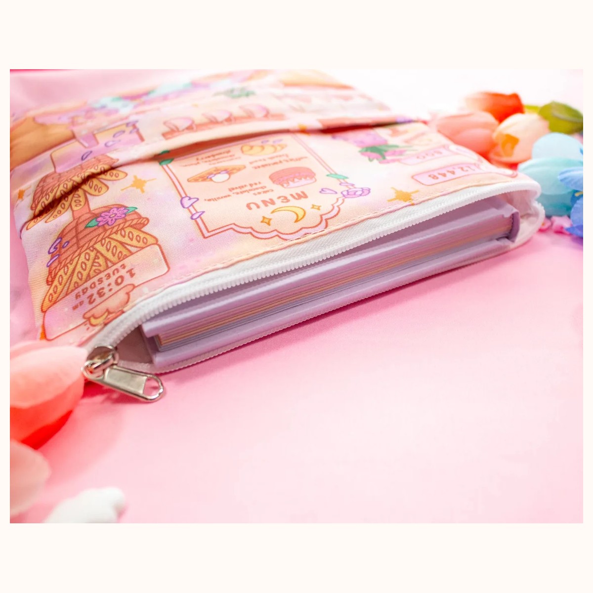 Cafe Quest Book Sleeve With Zipper and Pocket view 6