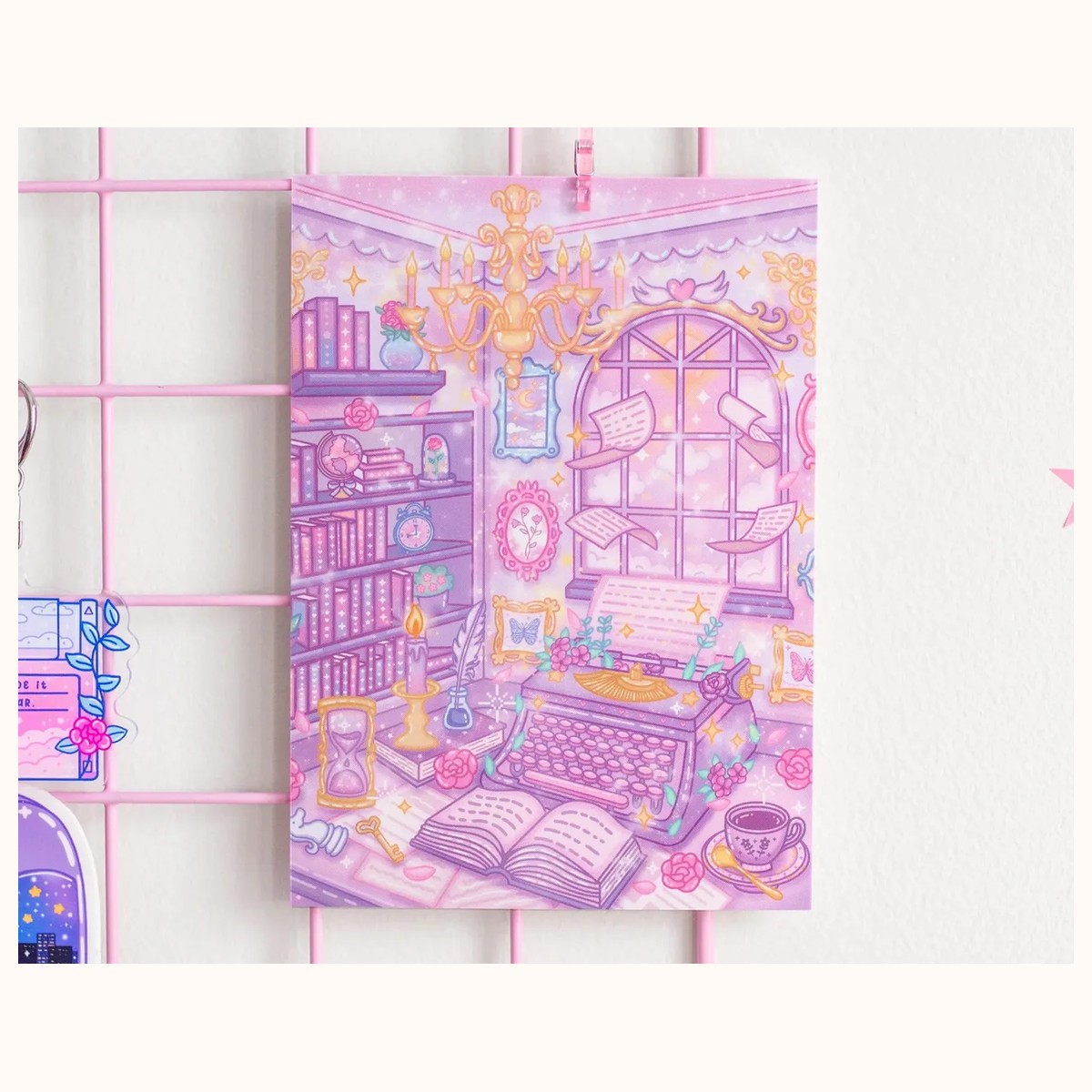 Pastel Academia Cute Art Print view 2