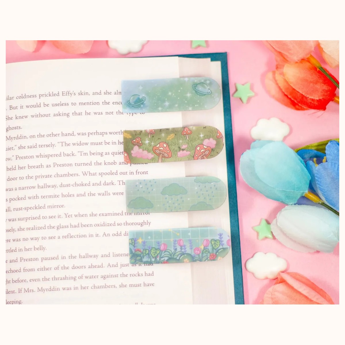 Page Flags (green) | Book Annotation Tabs, Sticky Note Tabs view 4