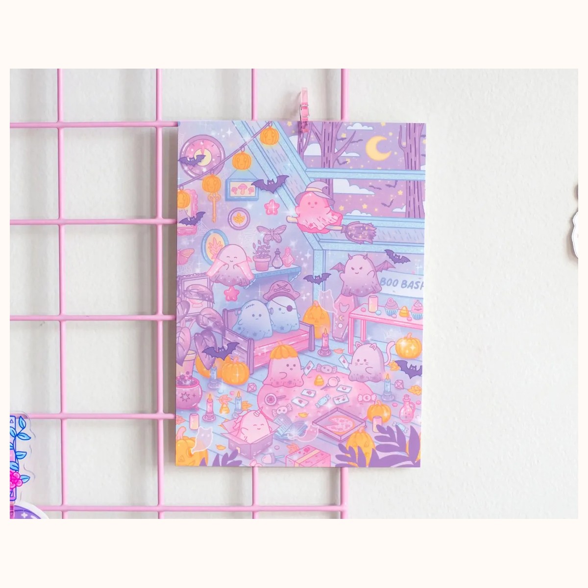 Boo Bash Cute Art Print view 2