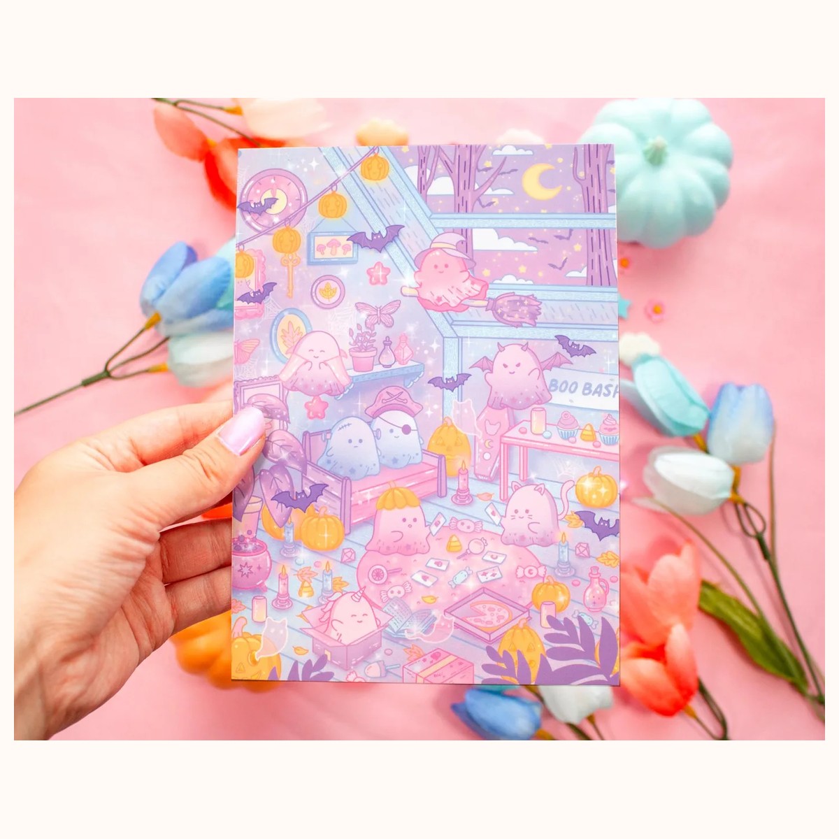 Boo Bash Cute Art Print view 3
