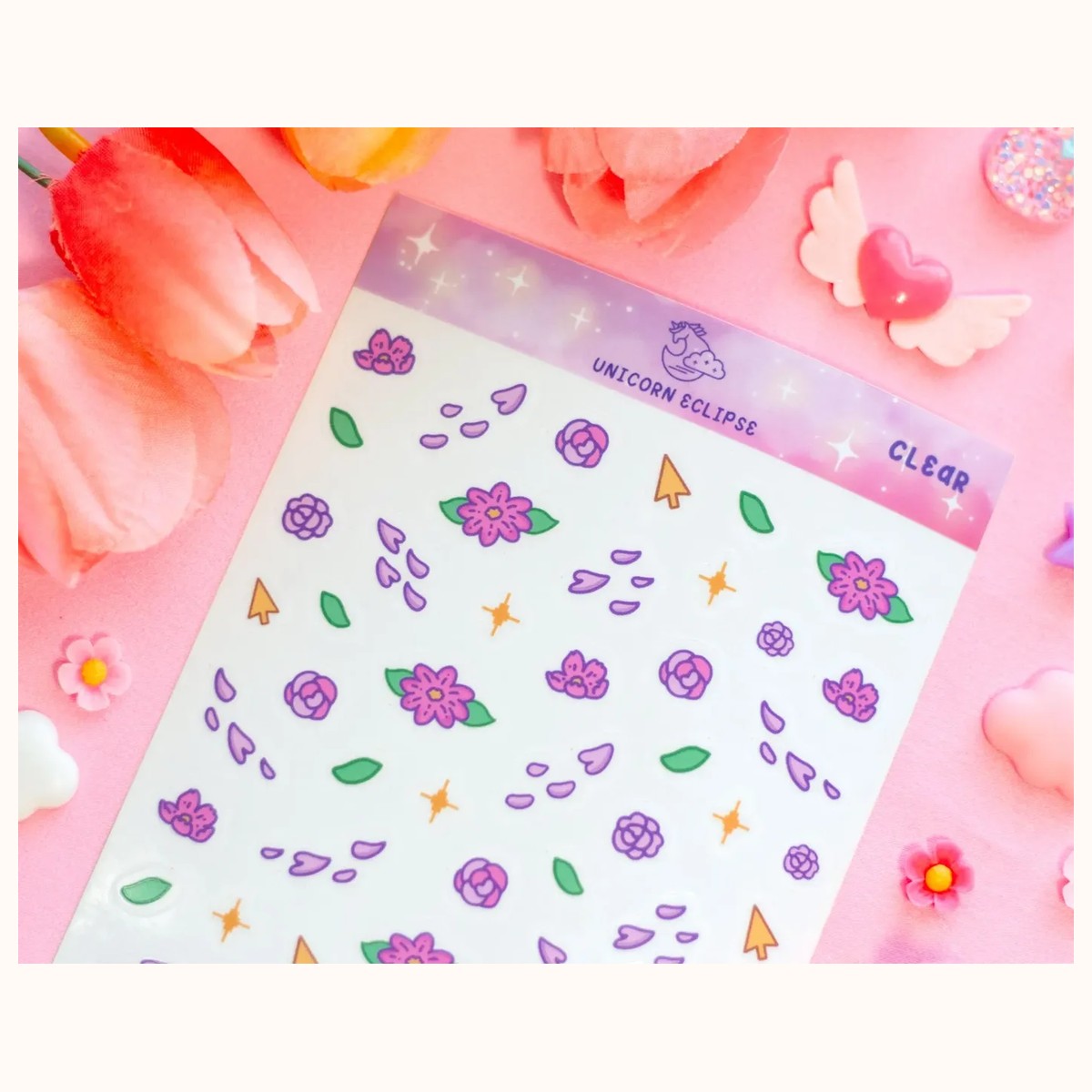 Cafe Quest Deco CLEAR Sticker Sheet | Planner Stickers, Decorative Stickers view 2