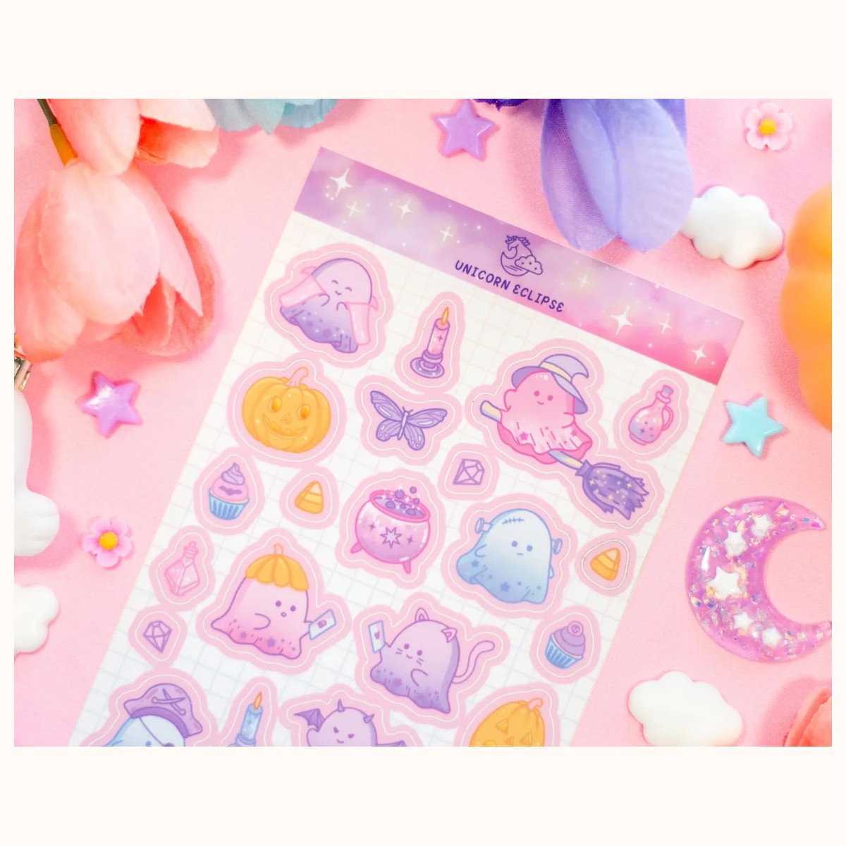Boo Bash Cute Planner Sticker Sheet view 2