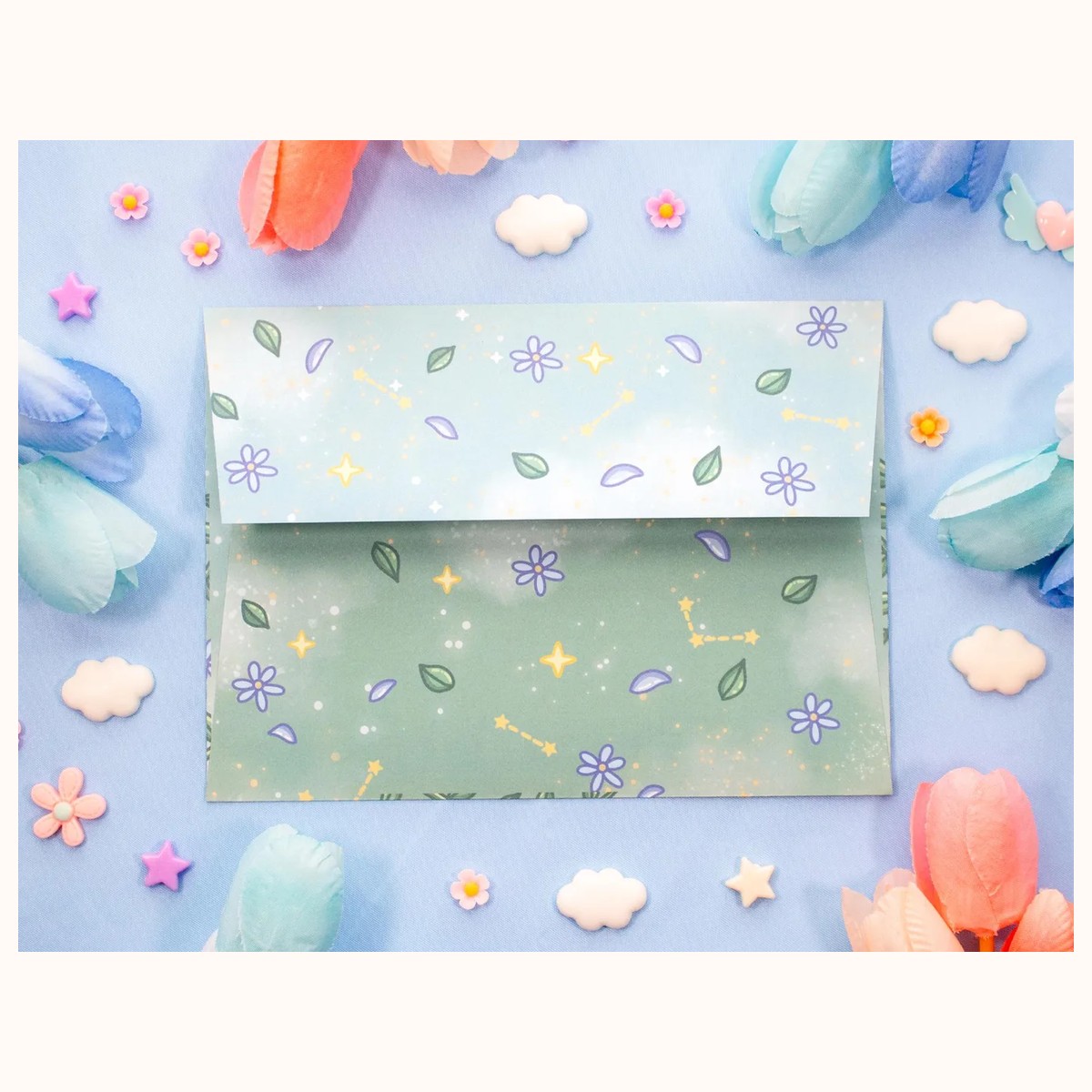 Botanical Bliss Envelopes | Stationery Envelope Set view 2