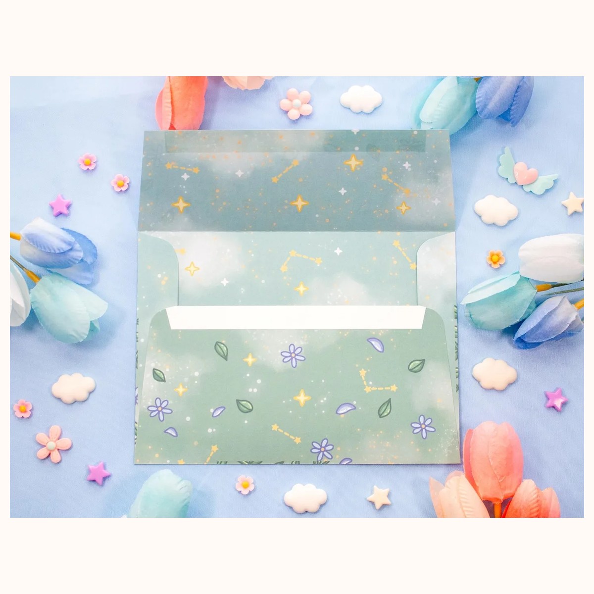 Botanical Bliss Envelopes | Stationery Envelope Set view 3