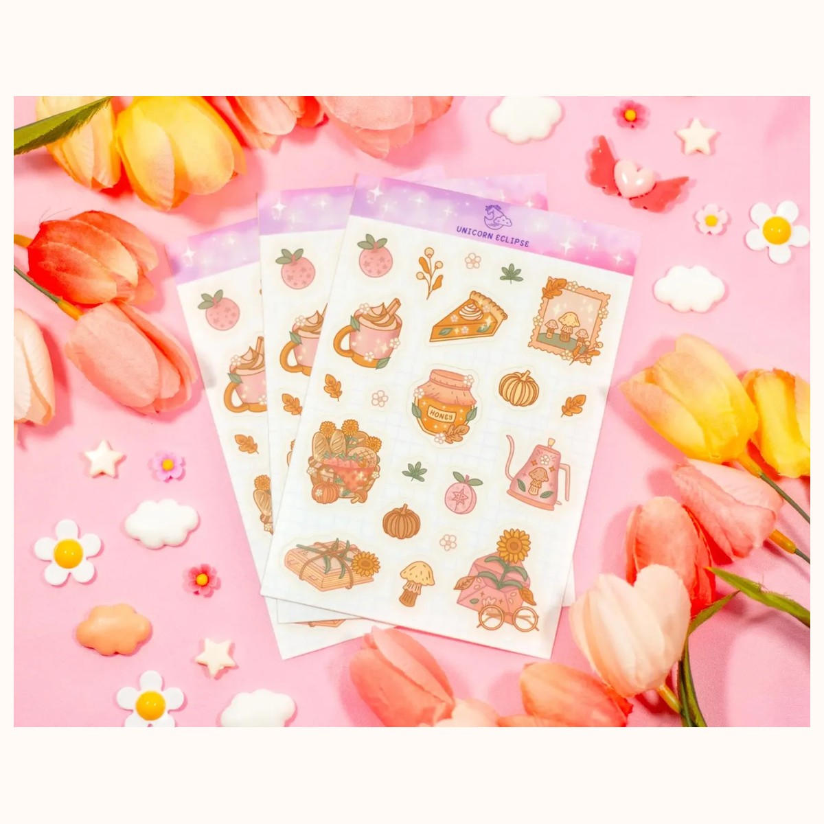 Cozy Cottage Sticker Sheet | Planner Stickers, Kawaii Stickers view 2