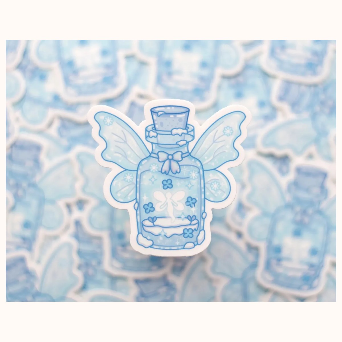 Frozen Fairy Bottle Waterproof Sticker | Cute Kawaii Laptop Decal view 3