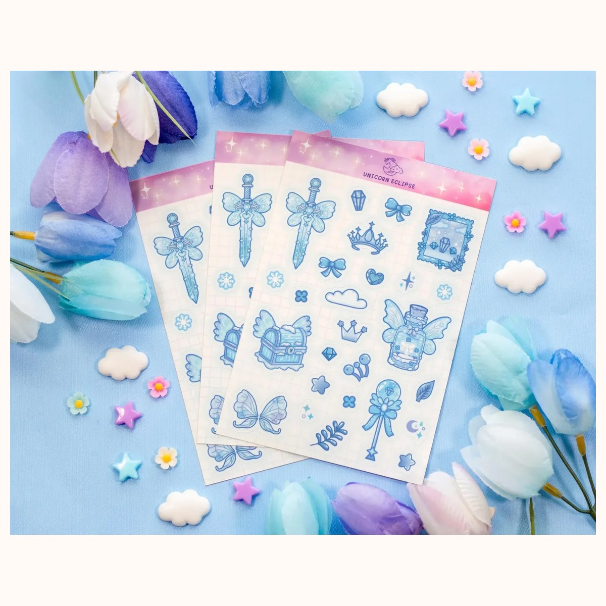 Frozen Fairy Sticker Sheet | Planner Stickers, Kawaii Stickers view 2