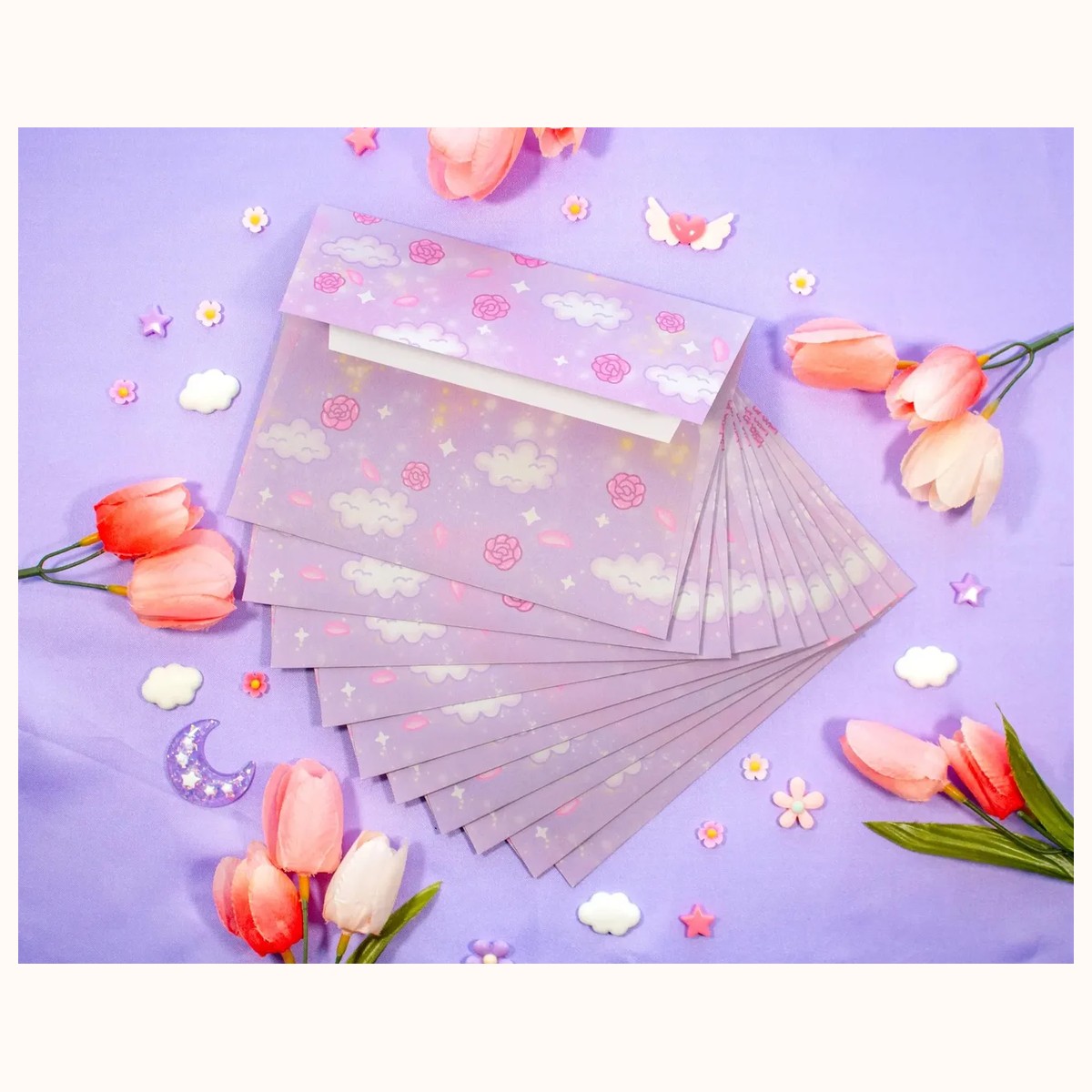 Pastel Academia Envelopes | Stationery Envelope Set view 6