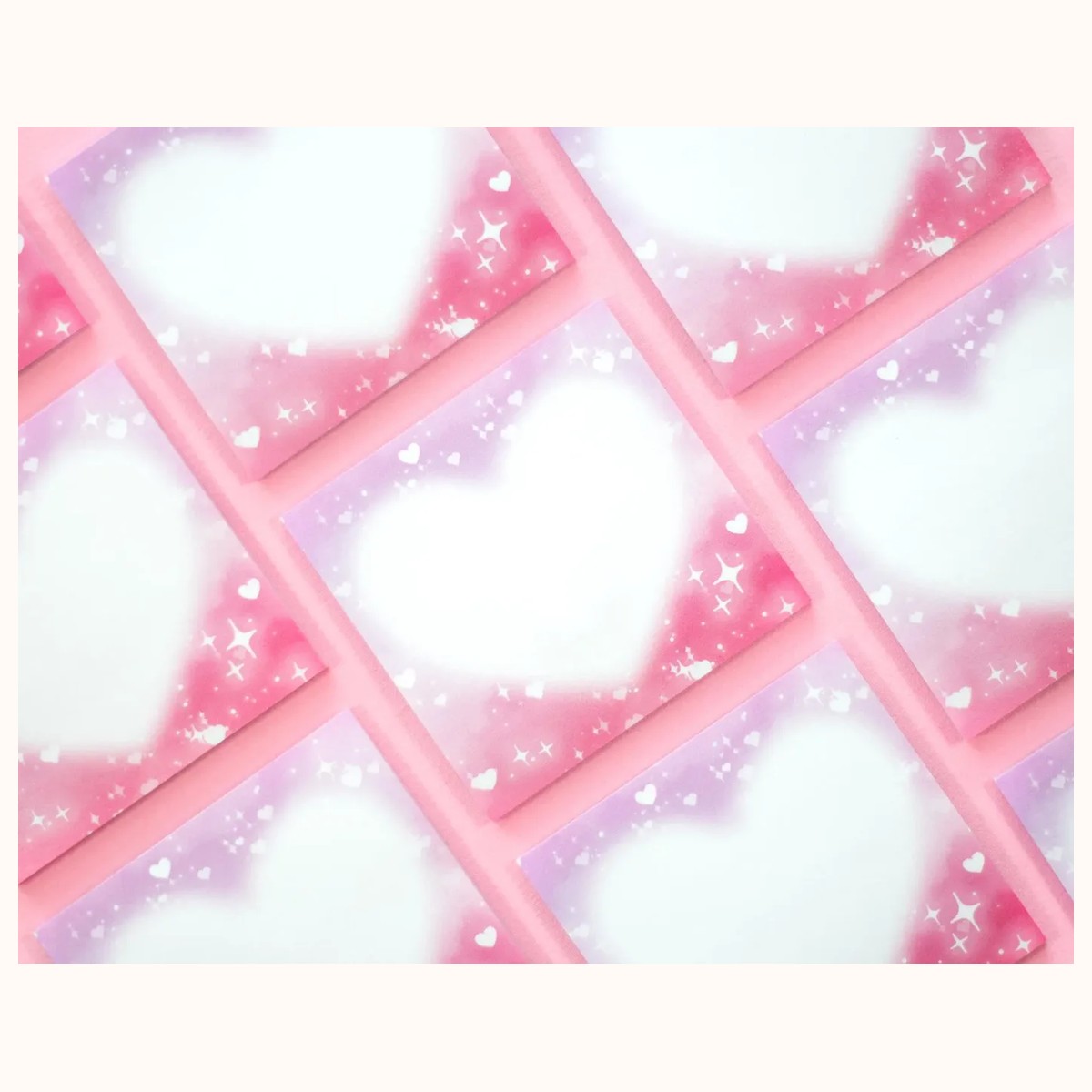 Heart Sticky Note | Kawaii Dreamy Aesthetic view 3