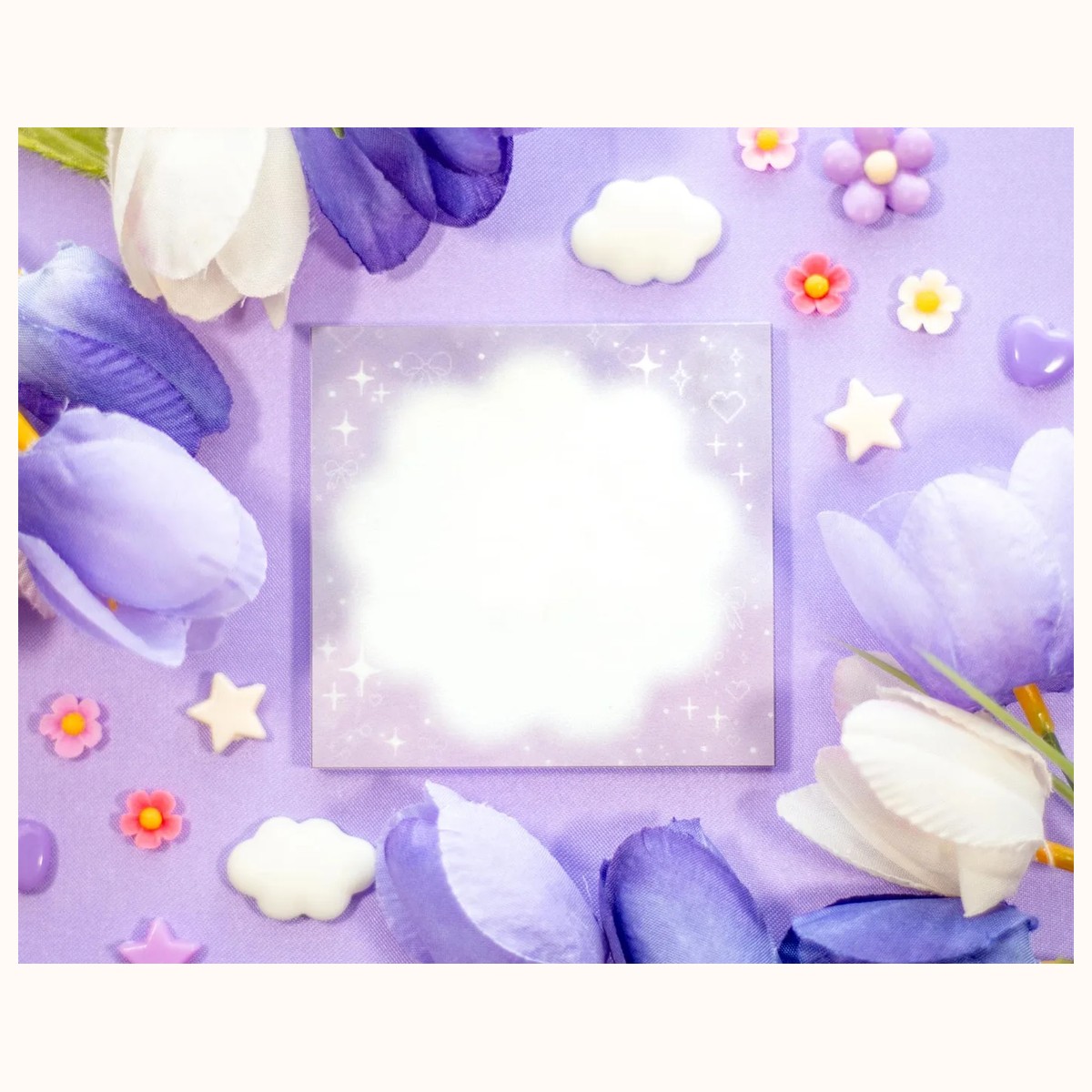 Flower Sticky Note | Kawaii Dreamy Aesthetic, notepads from Farouk Book Store