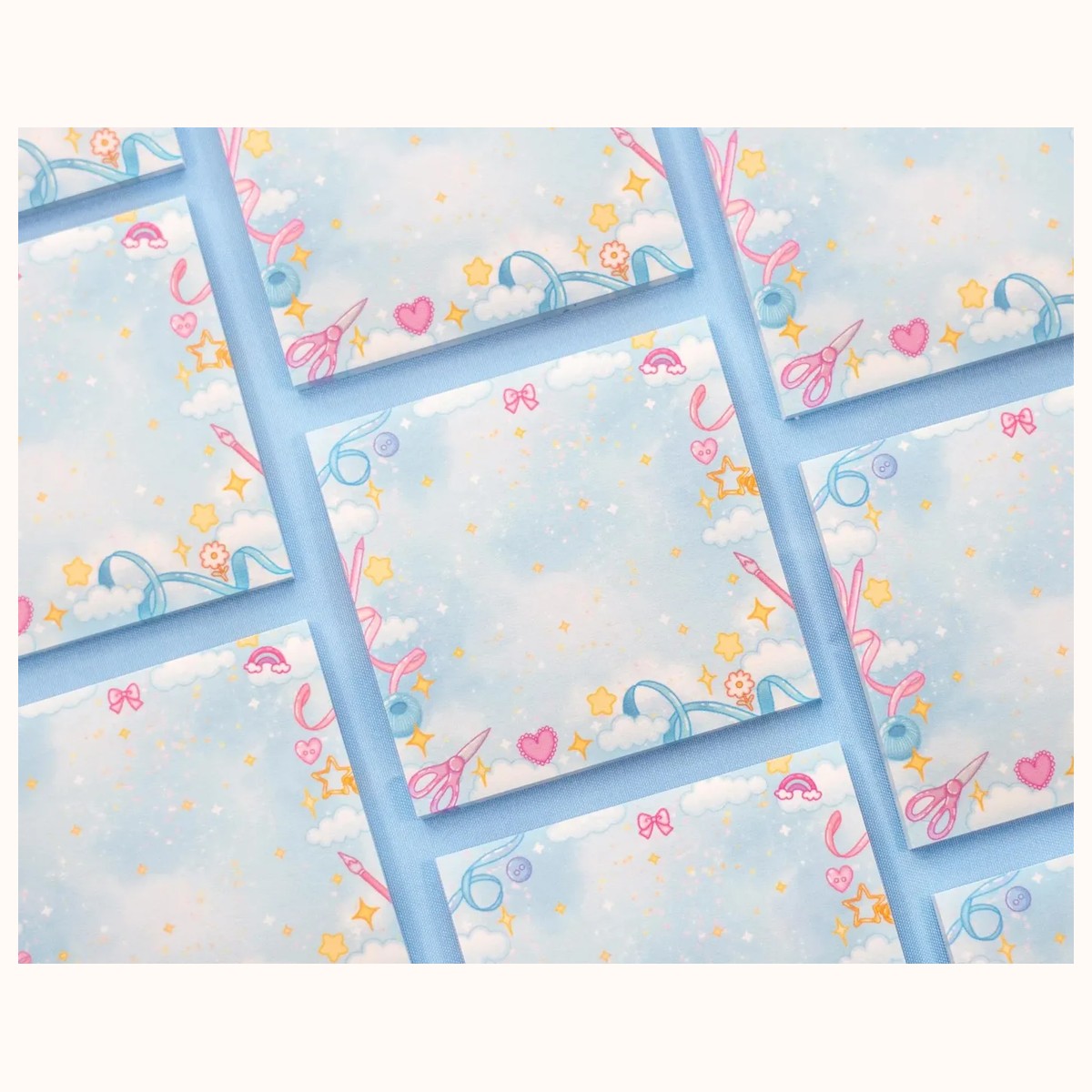 Craft Time Aesthetic Sticky Note Memo Pad | Kawaii Aesthetic view 3