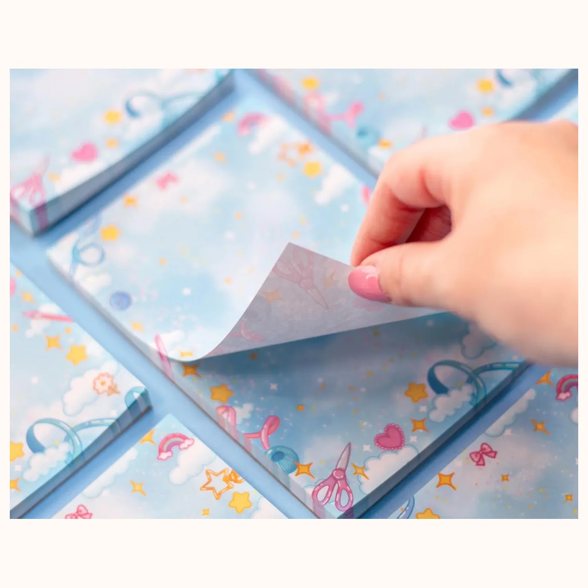 Craft Time Notepad | Cute Dreamy Kawaii Aesthetic Stationery Memo Pad view 2