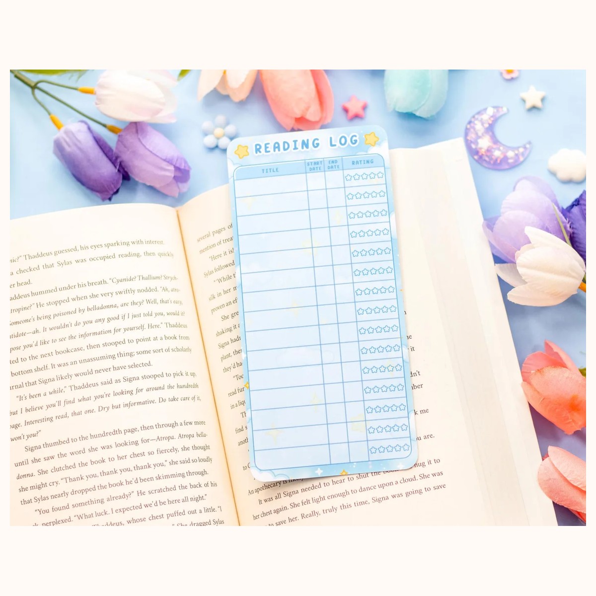 Craft Time Reading Log Bookmark view 6