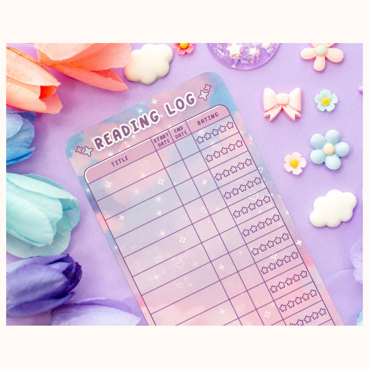 Game Time Reading Log Bookmark view 4