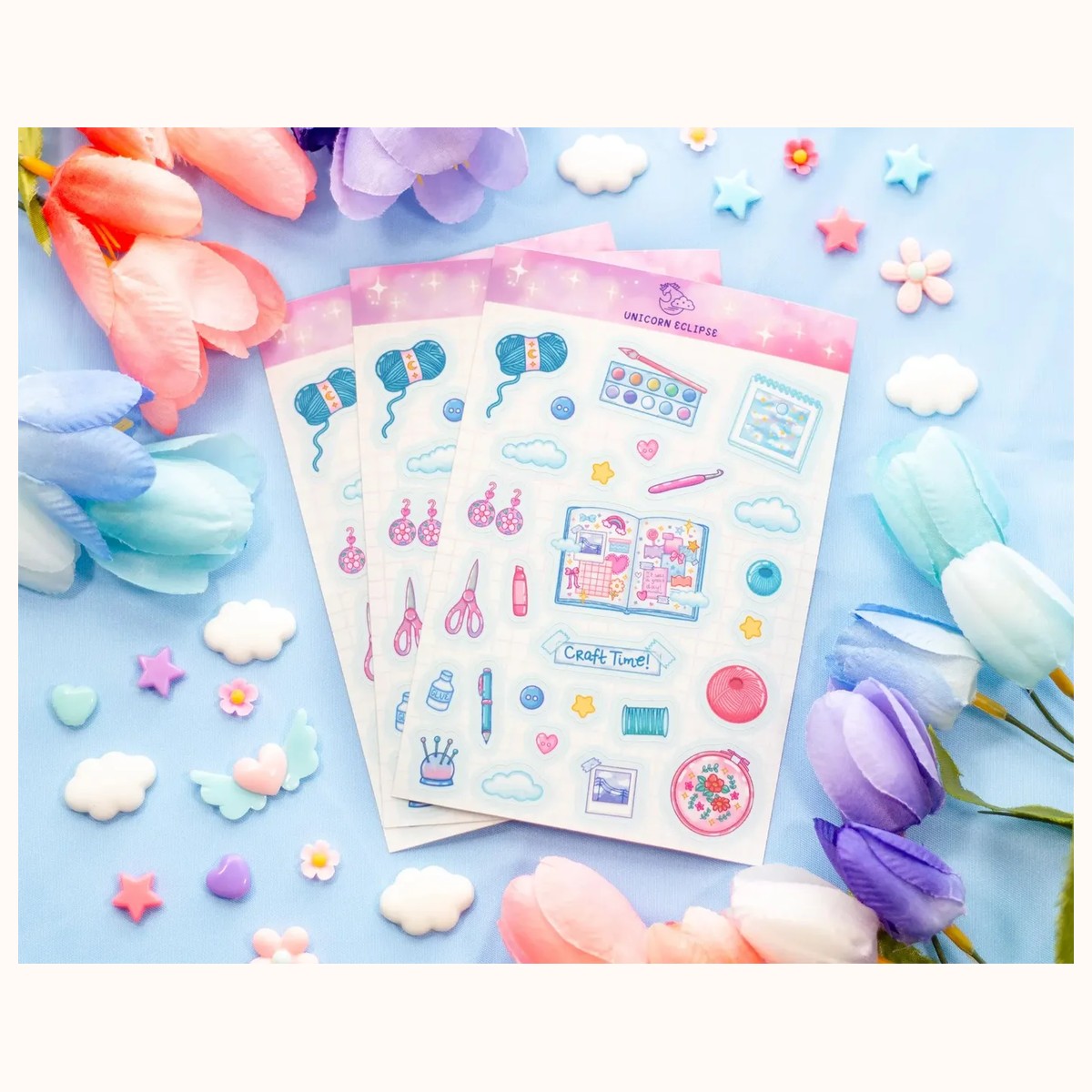 Craft Time Aesthetic Sticker Sheet view 2
