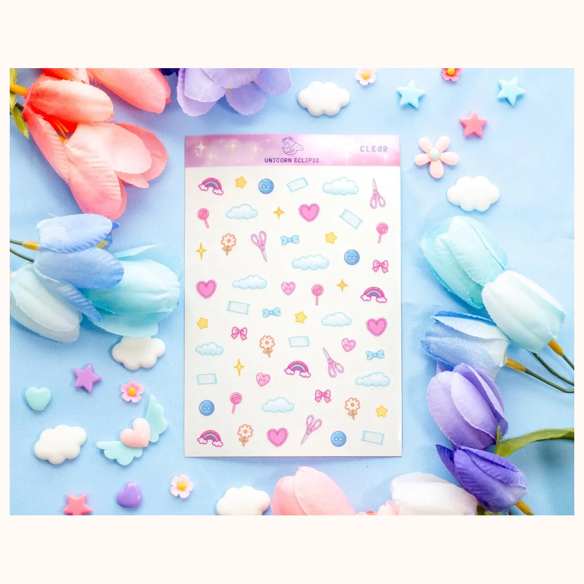Craft Time Deco CLEAR Sticker Sheet | Planner Stickers, Decorative Stickers, stickers from Farouk Book Store