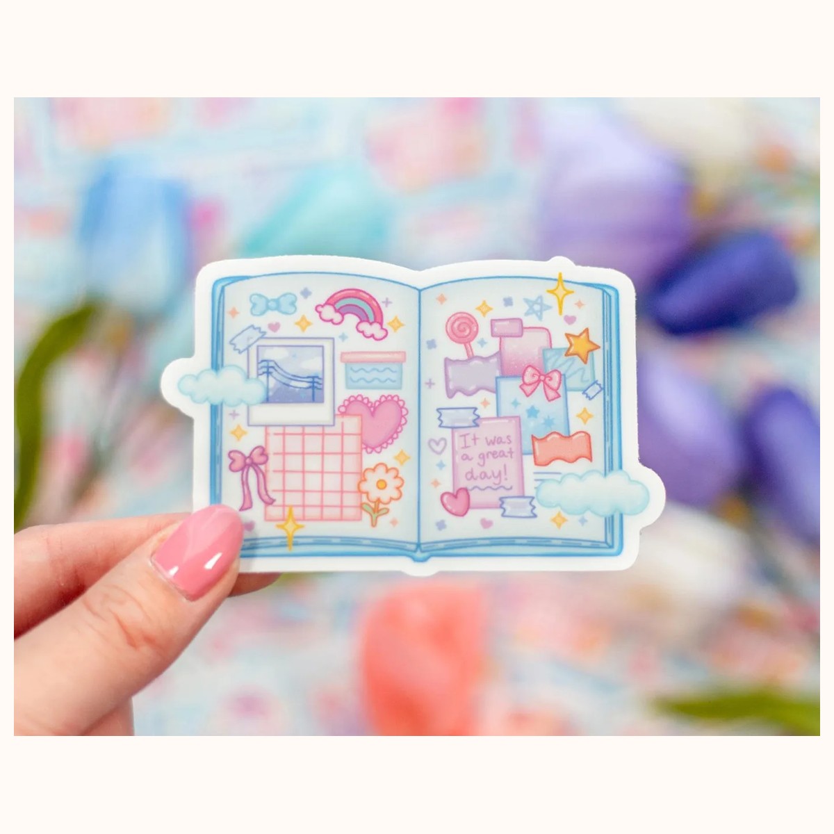Journal Cute Aesthetic Vinyl Sticker, stickers from Farouk Book Store