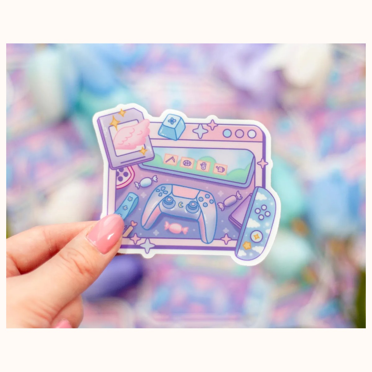 Controller Cute Aesthetic Vinyl Sticker, stickers from Farouk Book Store