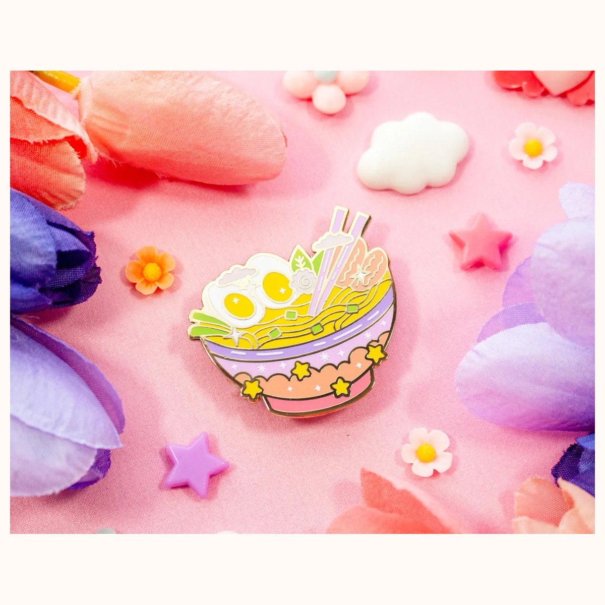 Ramen Bowl Enamel Pin view 4