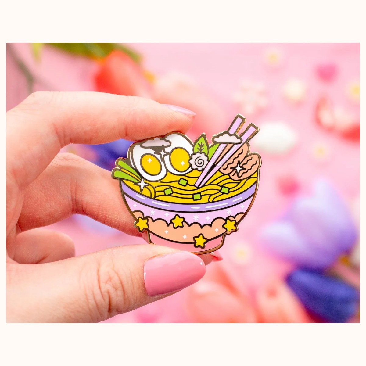 Ramen Bowl Enamel Pin view 5