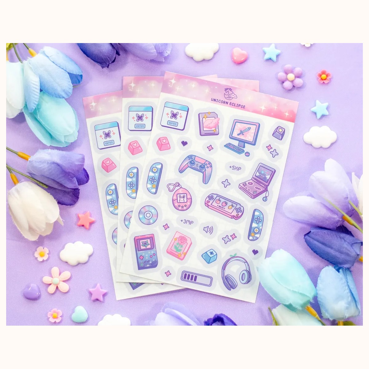 Game Time Aesthetic Sticker Sheet view 3