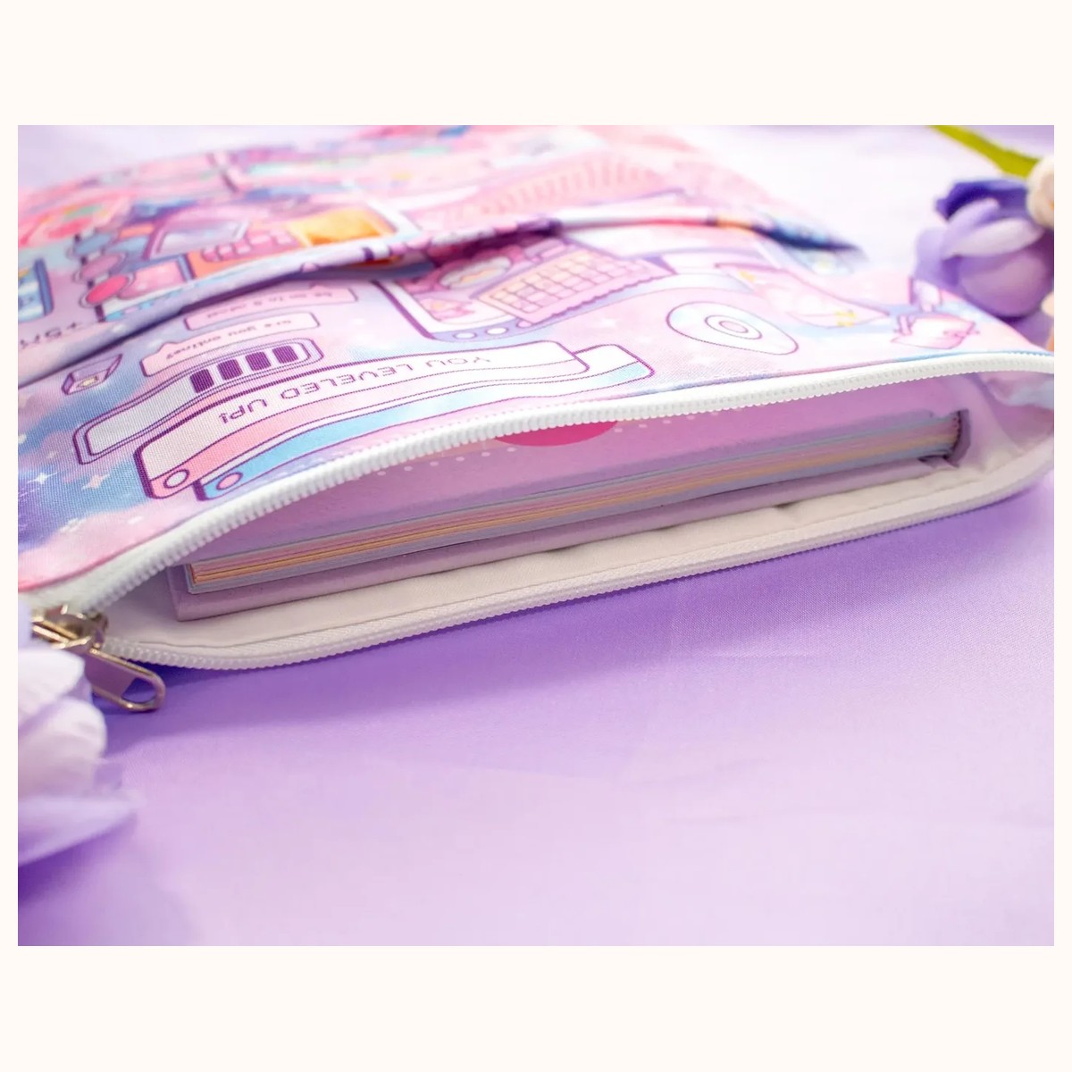 Game Time Book Sleeve With Zipper and Pocket view 4