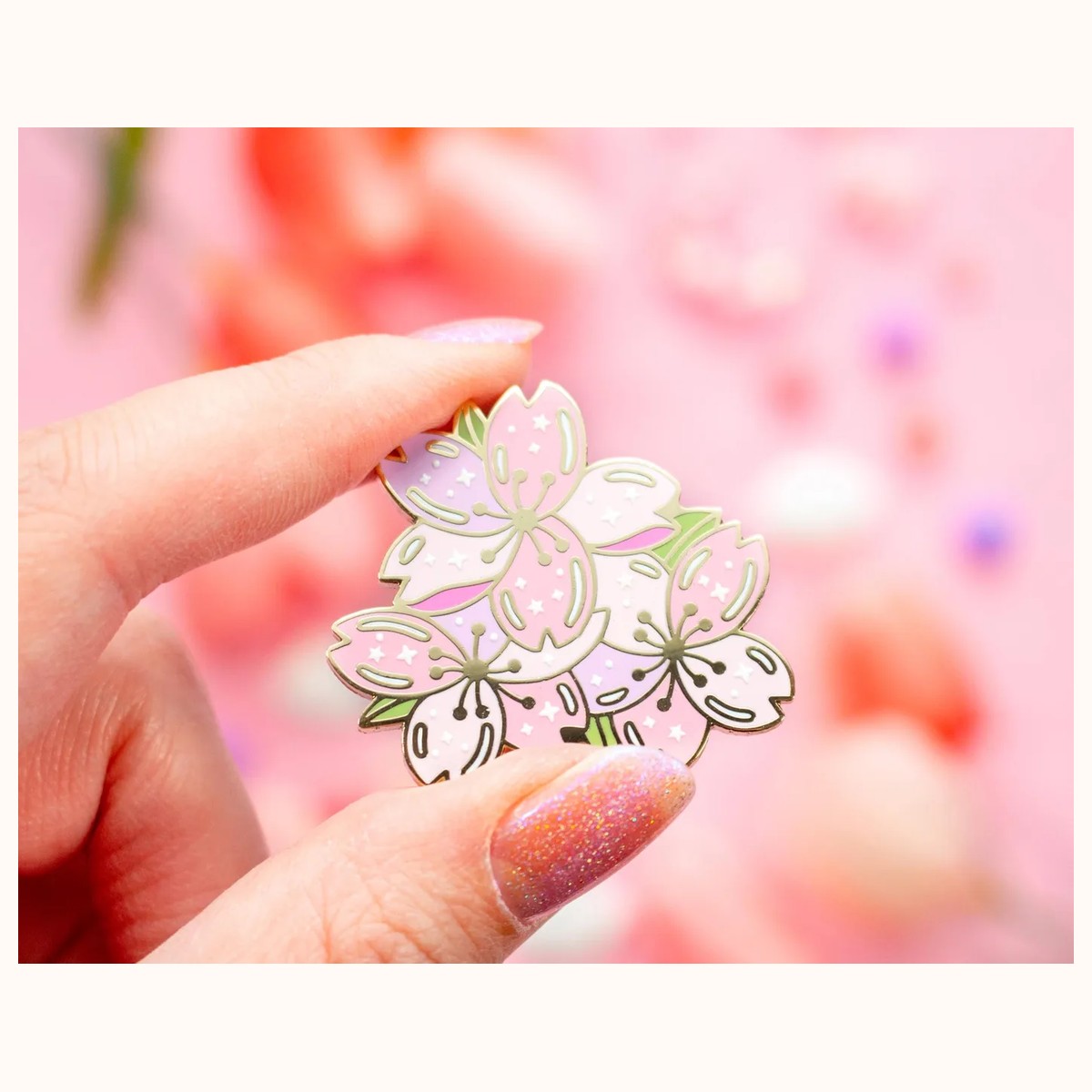 Sakura Enamel Pin view 2