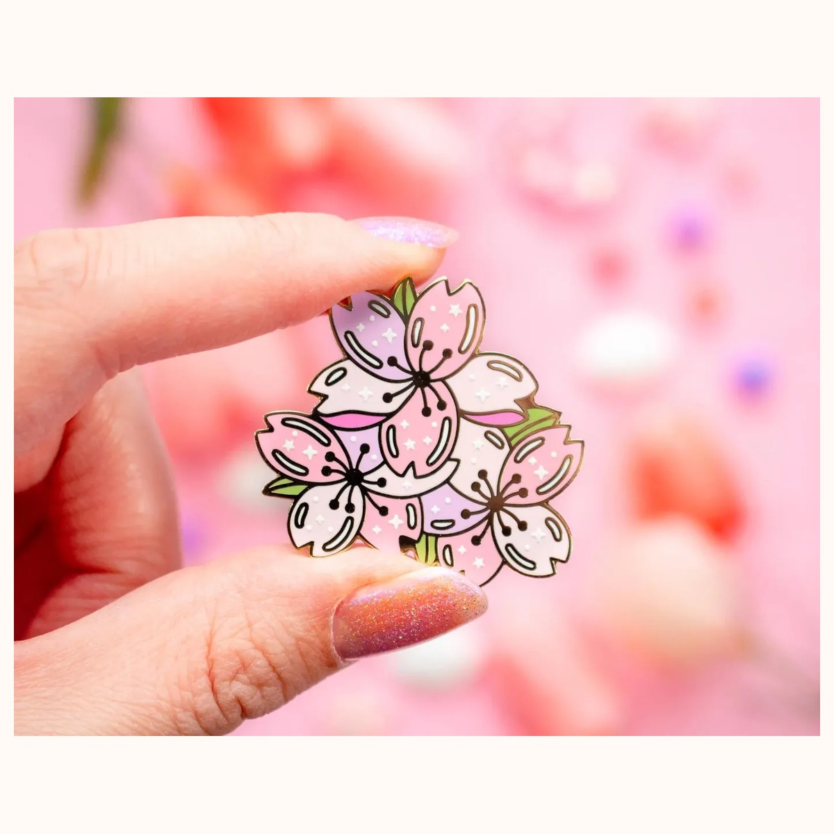 Sakura Enamel Pin view 3