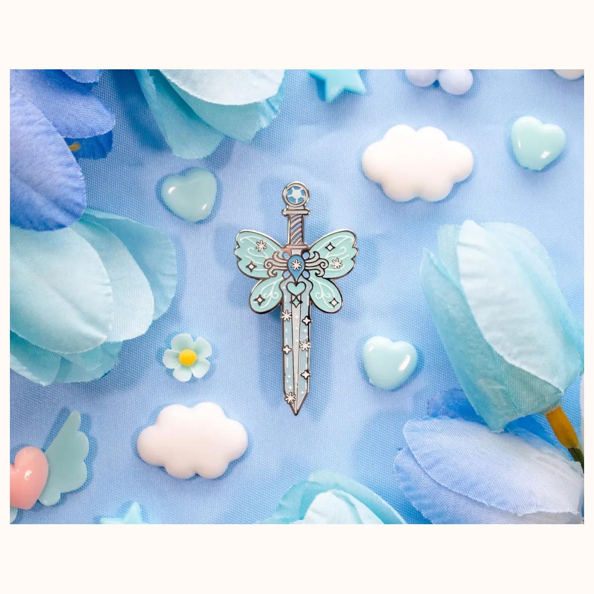 Frozen Sword Enamel Pin view 4