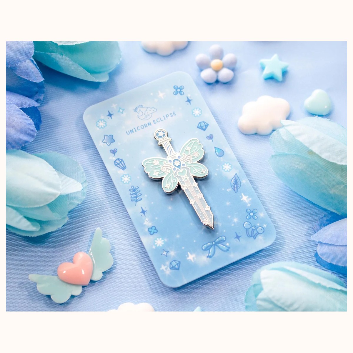 Frozen Sword Enamel Pin view 6