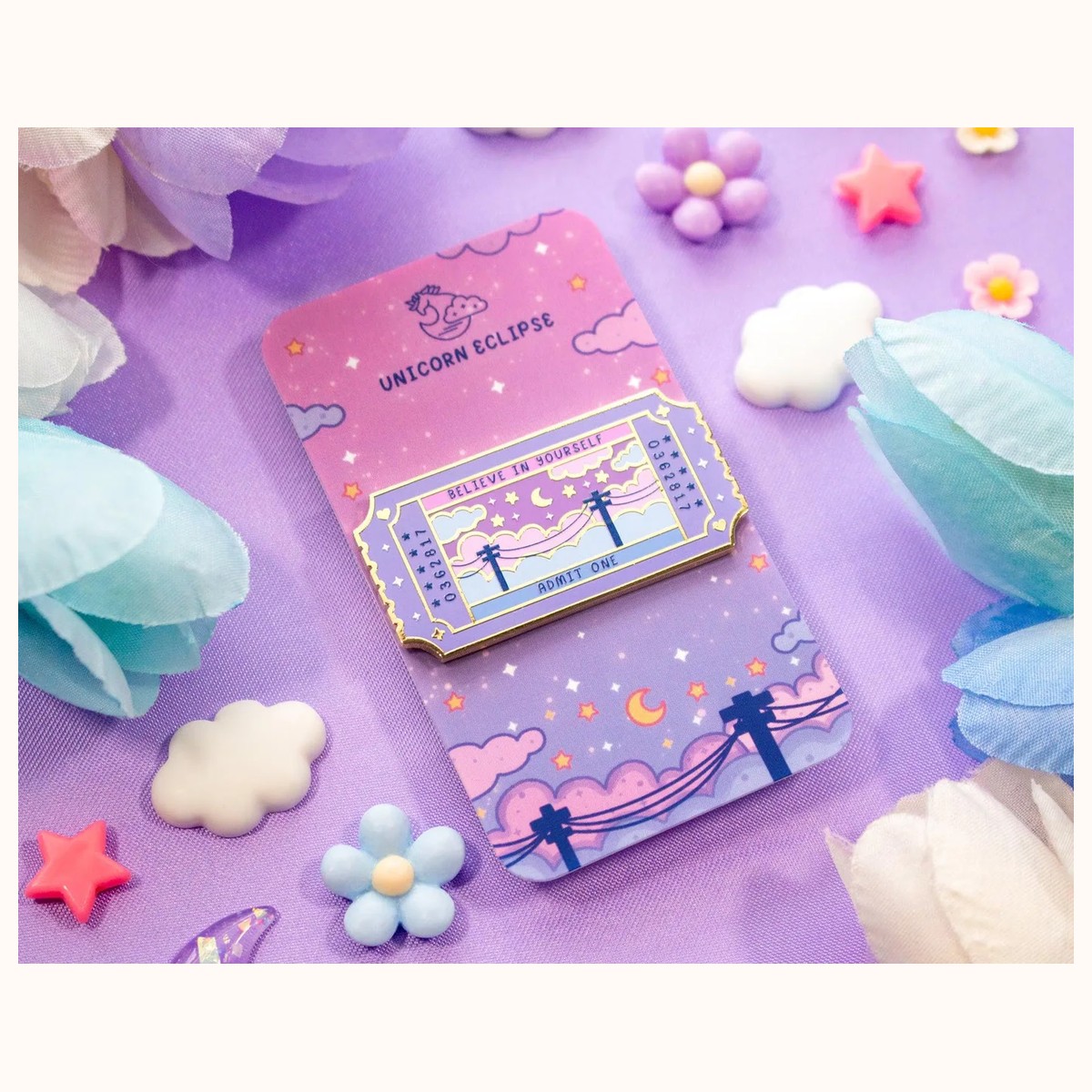 Ticket Enamel Pin view 6