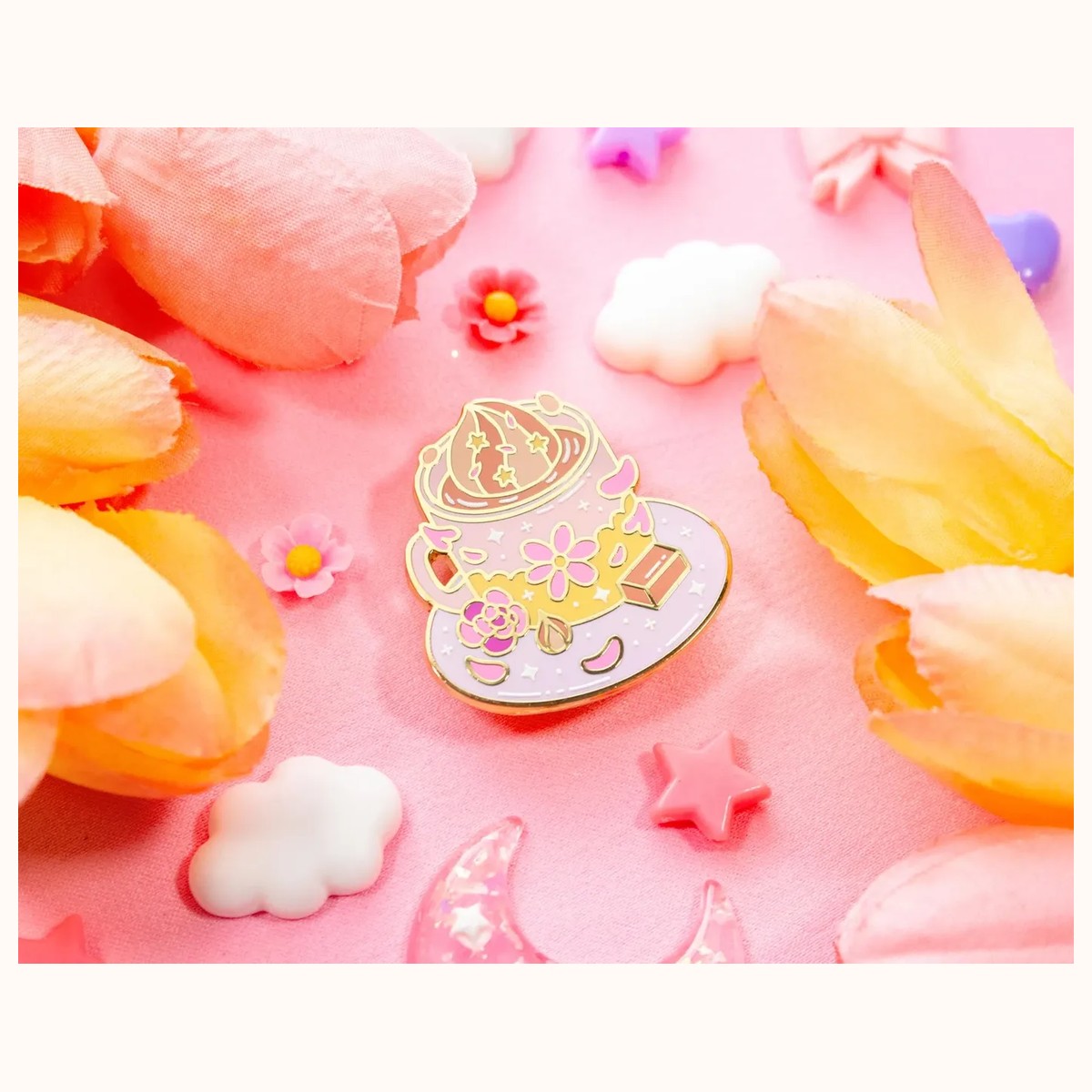 Cozy Coffee Enamel Pin view 5
