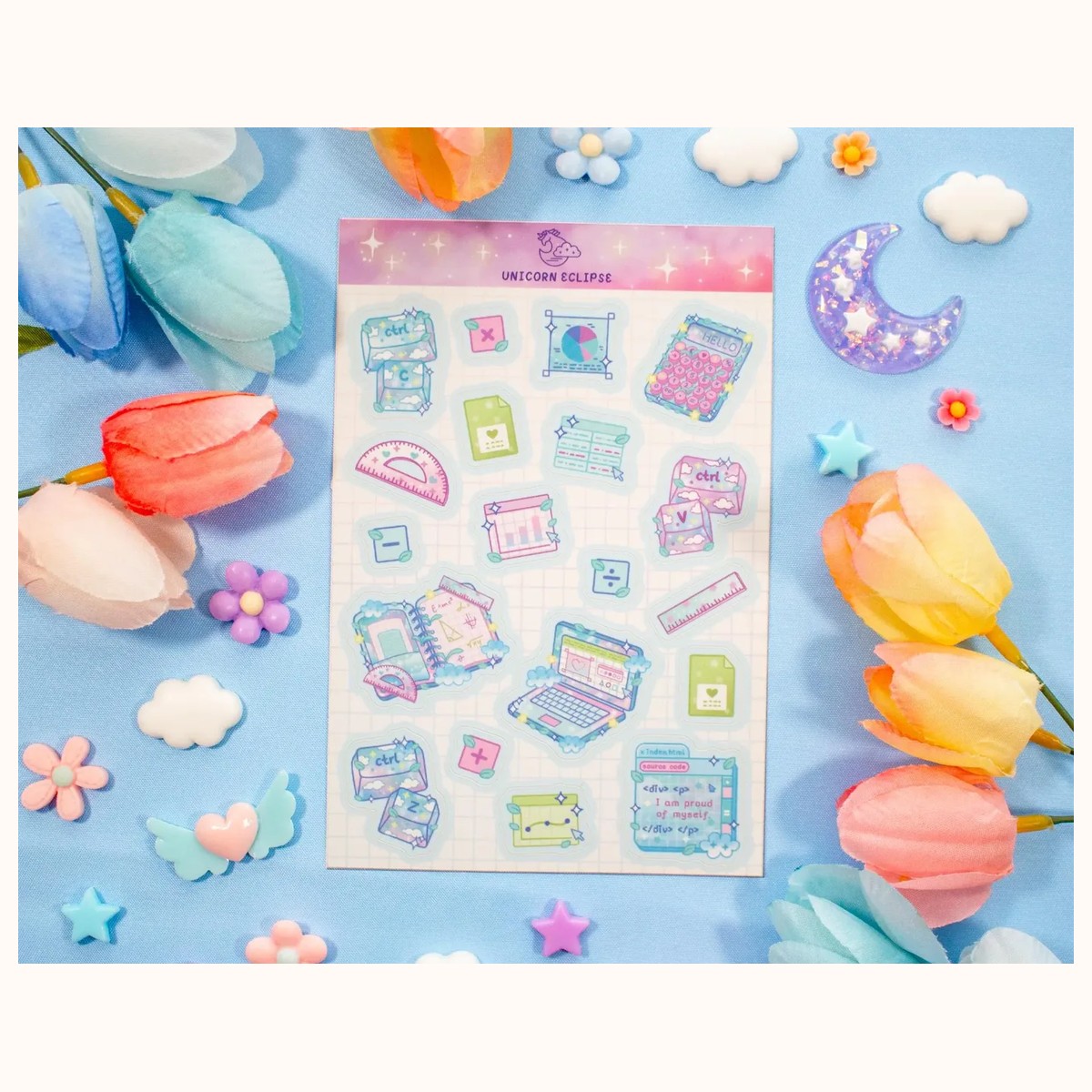 Soft Systems STEM Cute Planner Sticker Sheet, stickers from Farouk Book Store
