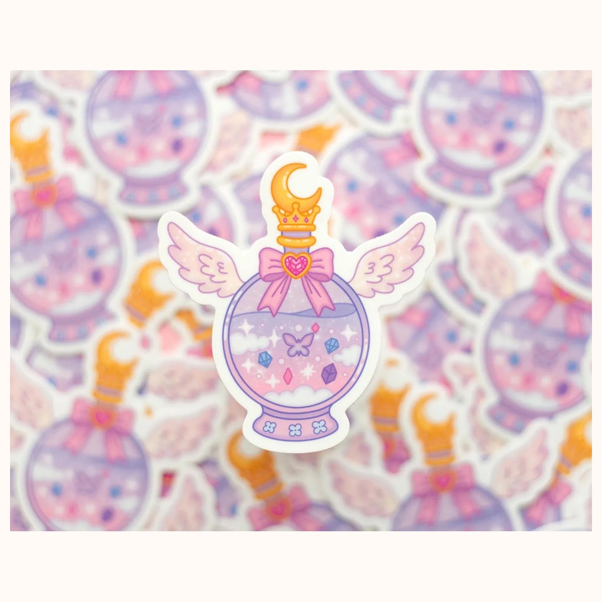 Perfume Bottle Aesthetic Vinyl Sticker view 2