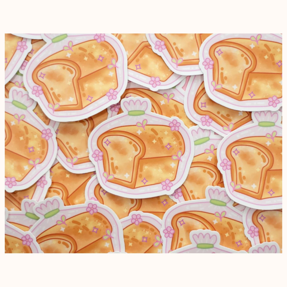 Bread Loaf Sticker | Cute Aesthetic Waterproof Durable Laptop Sticker view 2