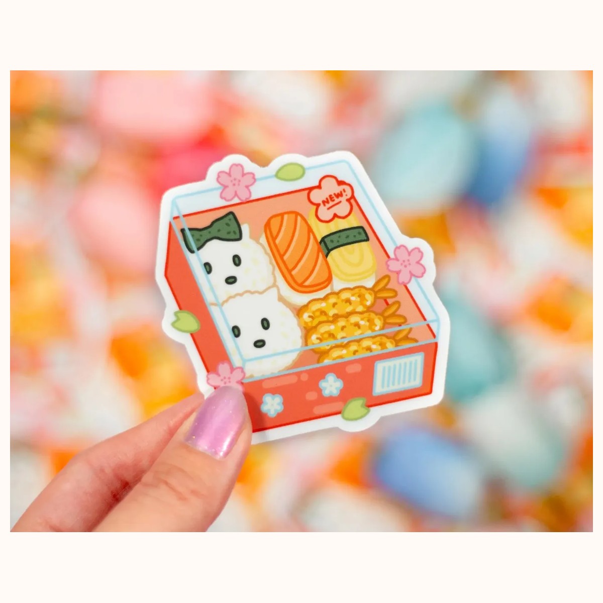 Sushi Sticker | Cute Aesthetic Waterproof Durable Laptop Sticker, stickers from Farouk Book Store