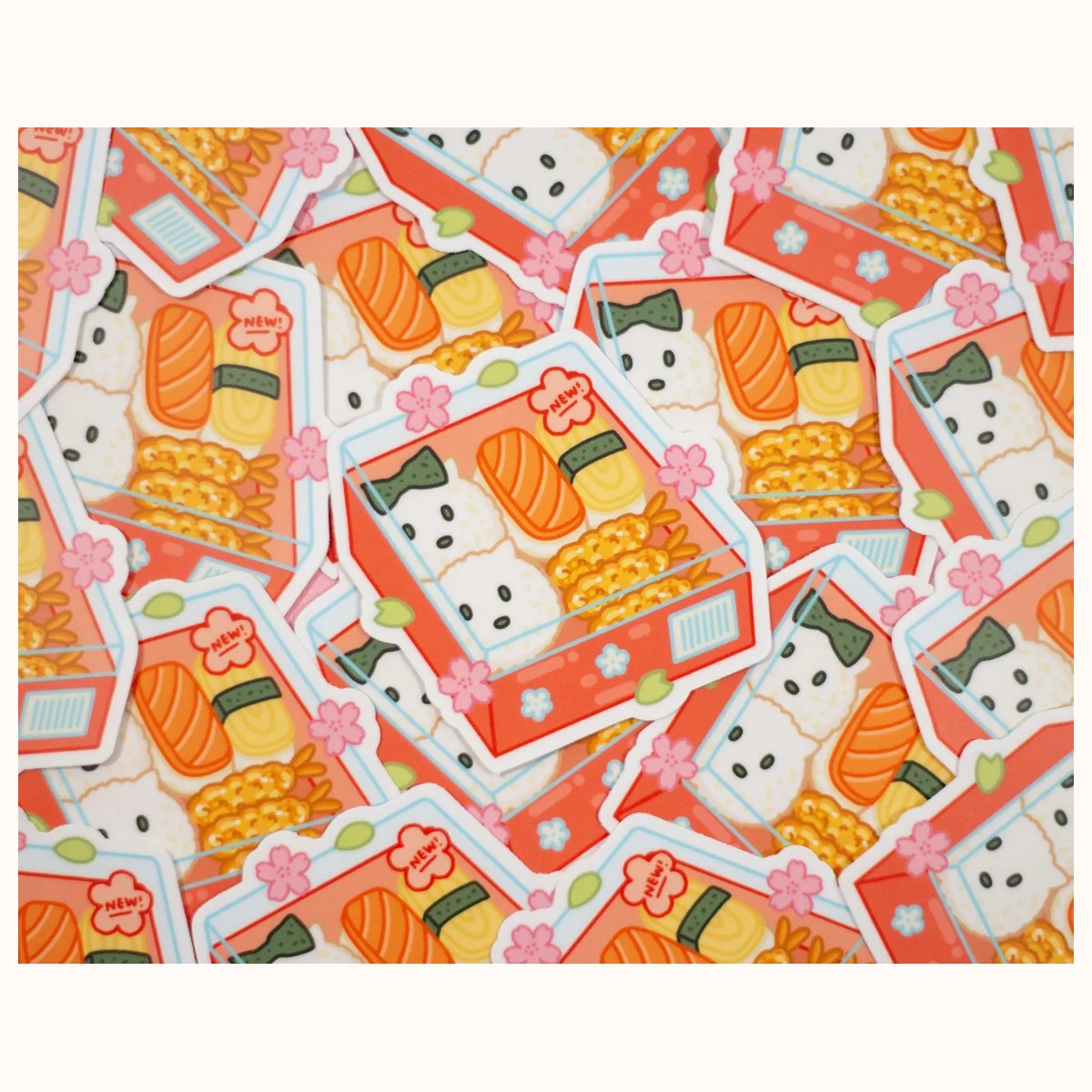 Sushi Sticker | Cute Aesthetic Waterproof Durable Laptop Sticker view 2