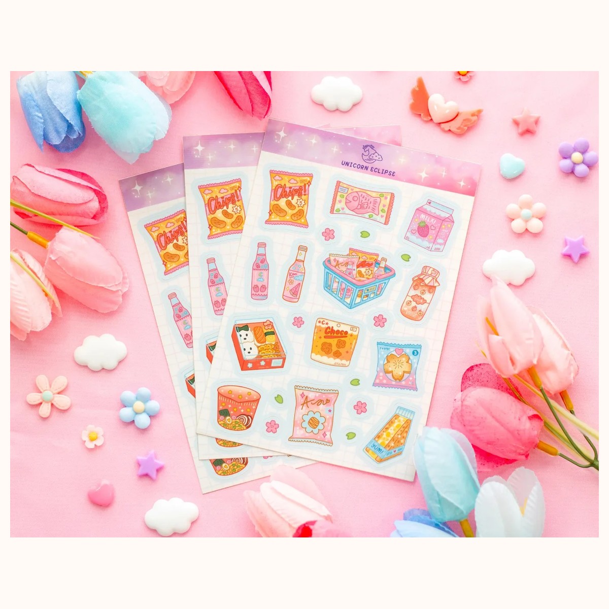 Mini Mart Aesthetic Cute Sticker Sheet view 3