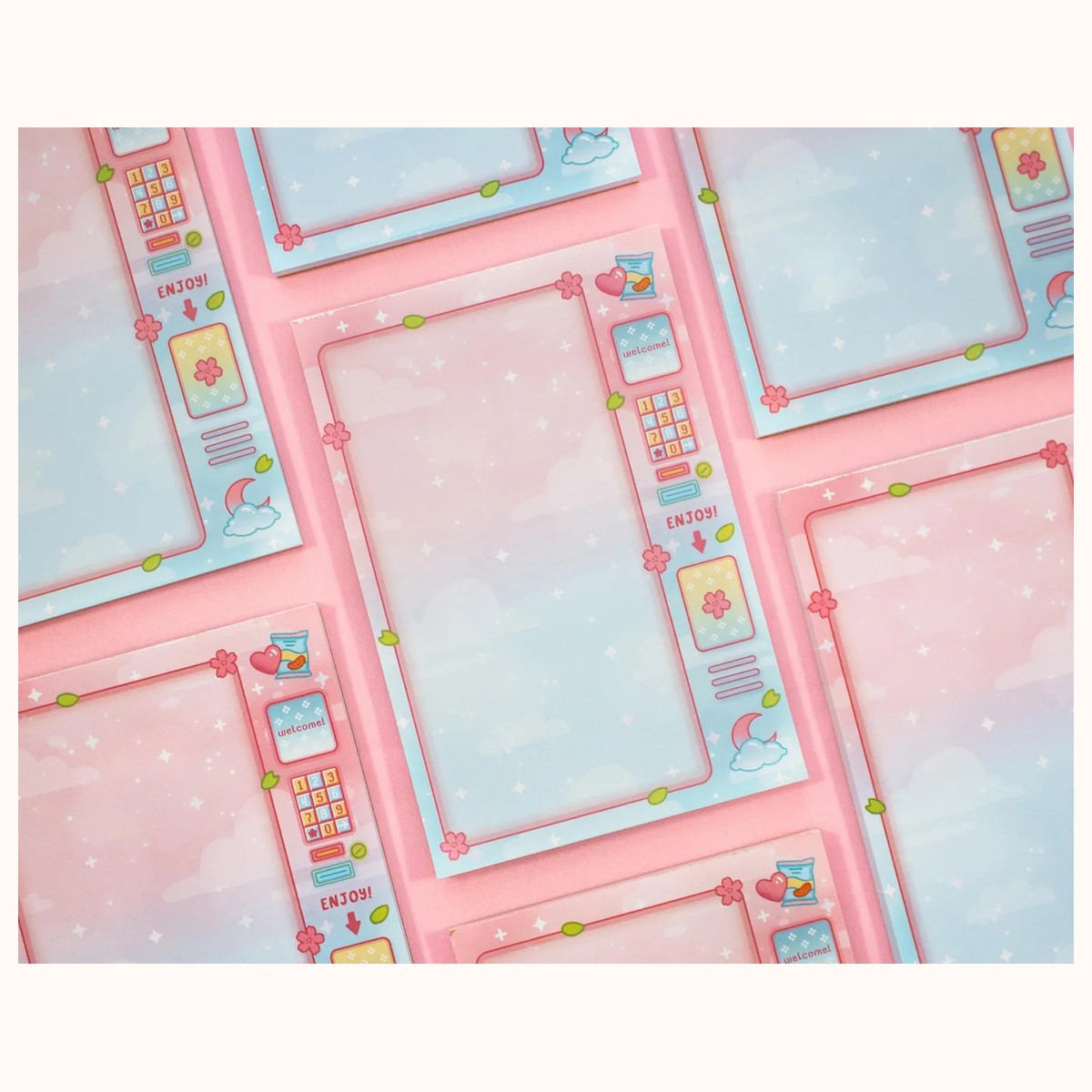 Mini Mart Notepad | Cute Dreamy Kawaii Aesthetic Stationery Memo Pad view 2