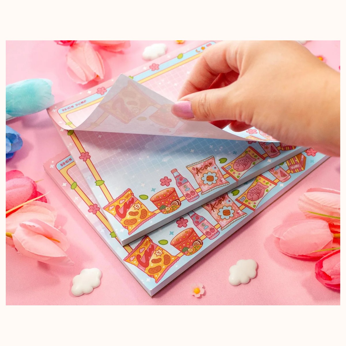 Mini Mart Brain Dump Planner Pad | Kawaii Art Aesthetic Stationery view 2