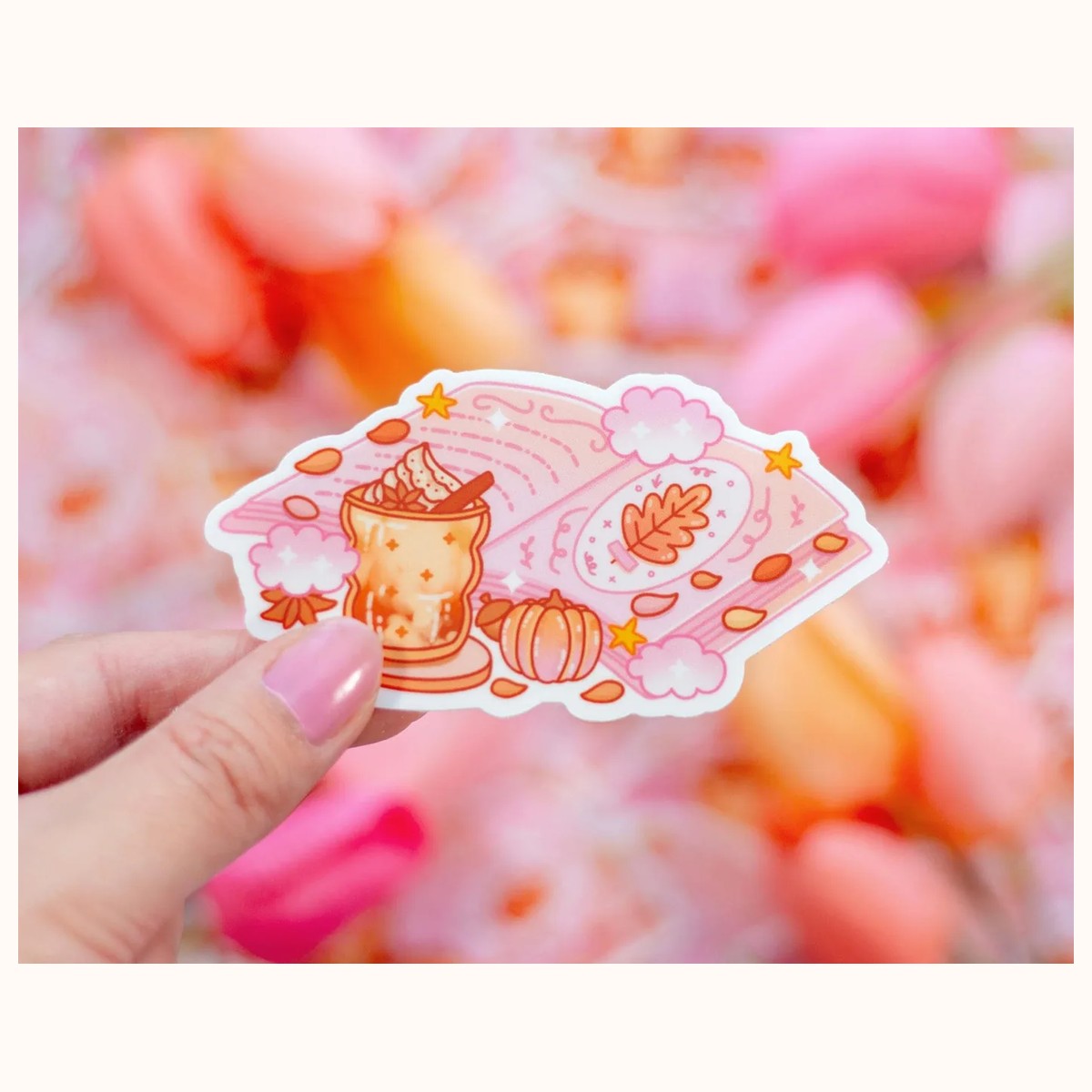 Pumpkin Journal Aesthetic Cute Vinyl Sticker, stickers from Farouk Book Store