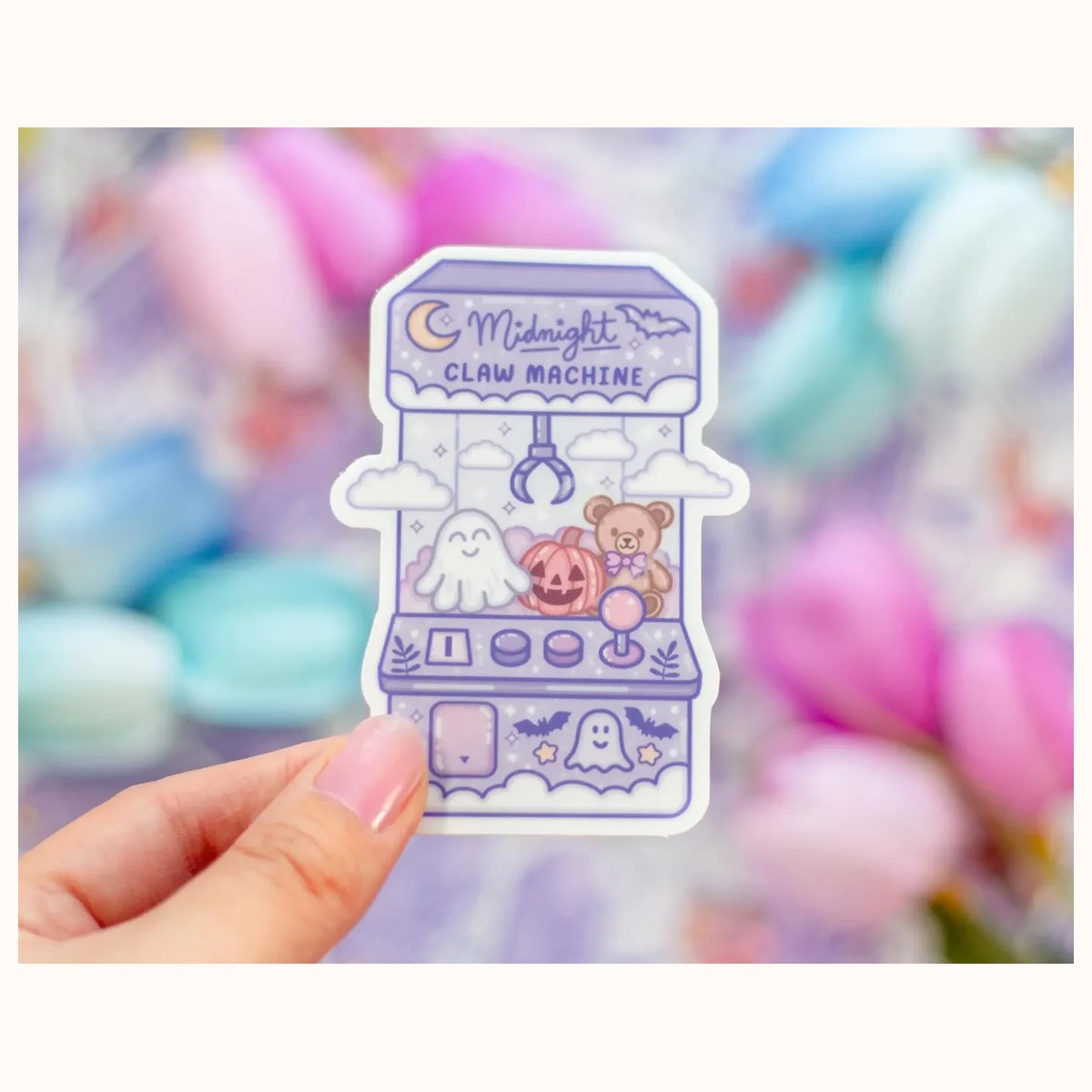 Midnight Claw Machine Aesthetic Cute Vinyl Sticker, stickers from Farouk Book Store