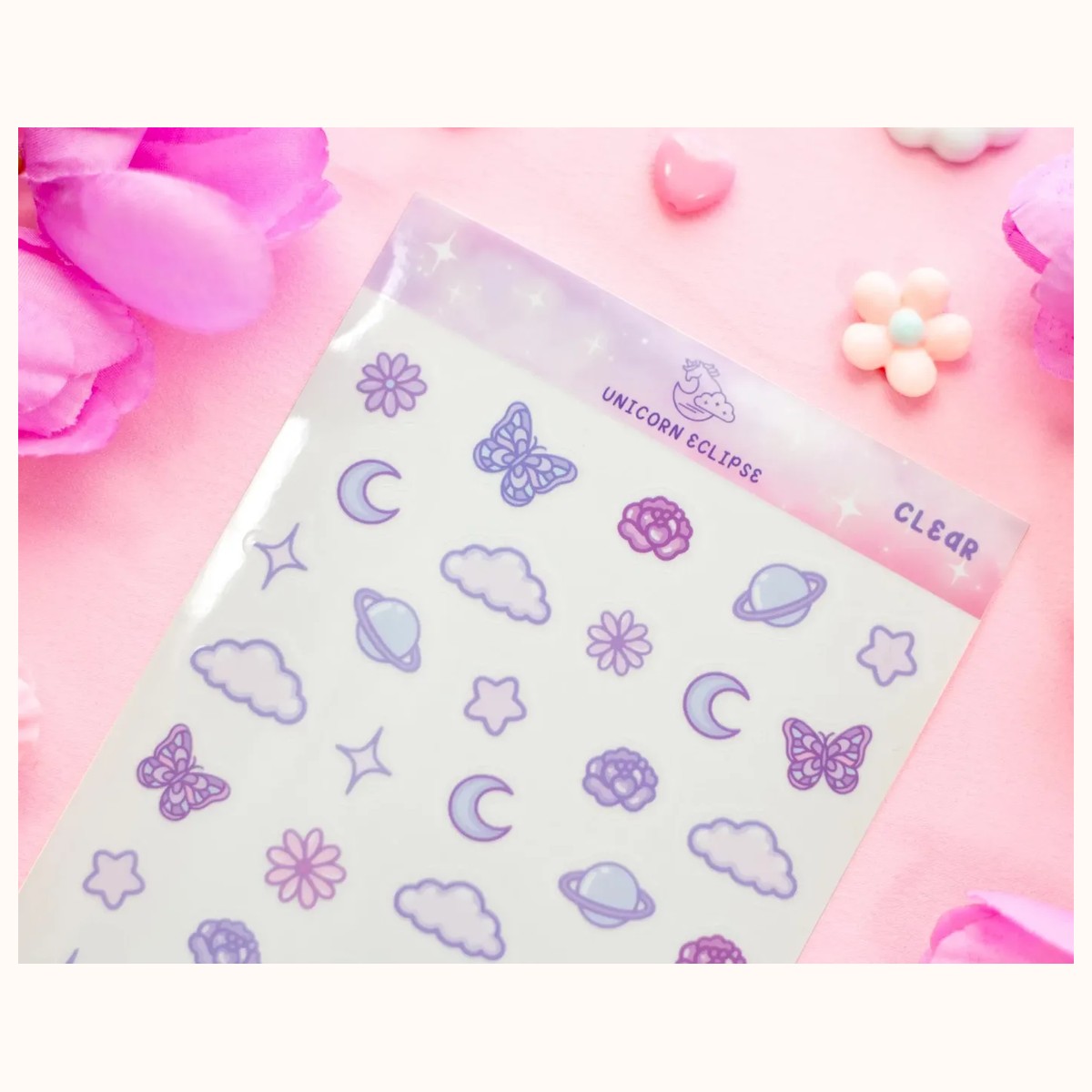 Magical Memories Clear Deco Sticker Sheet | Planner Stickers, Kawaii Stickers view 2