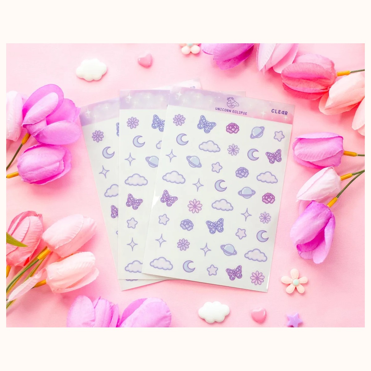 Magical Memories Clear Deco Sticker Sheet | Planner Stickers, Kawaii Stickers view 4